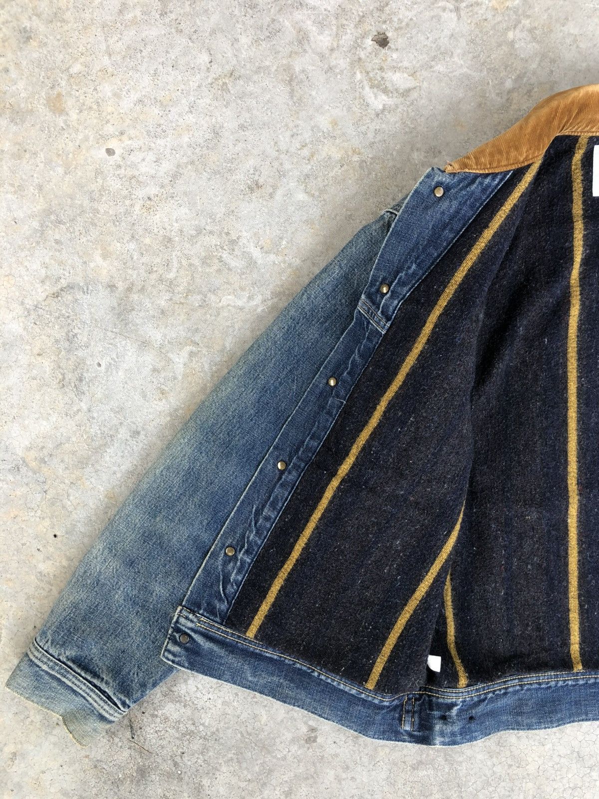 Lee Vintage 70s Lee Storm Rider Blanked Lined Denim Jacket Size US M / EU 48-50 / 2 - 6 Thumbnail