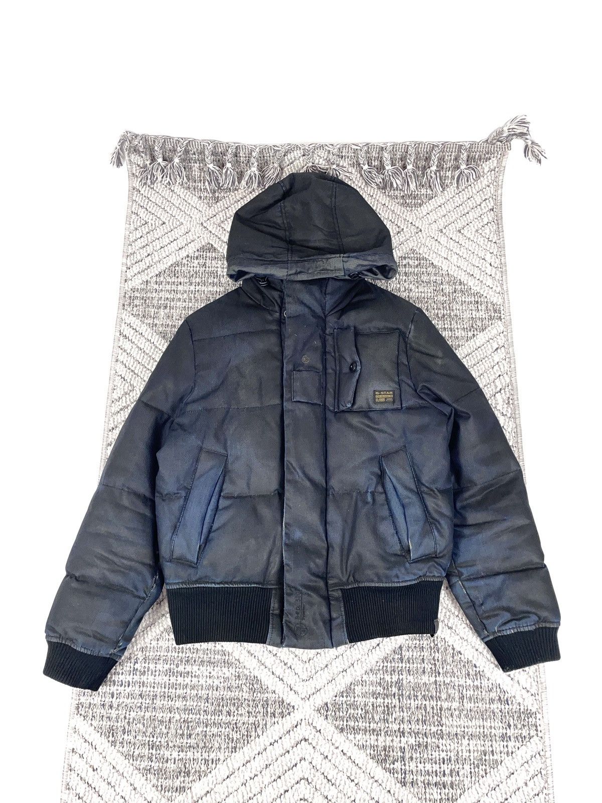 G-Star RAW Hooded Jacket - Cotton Shell Down Feather Fill L