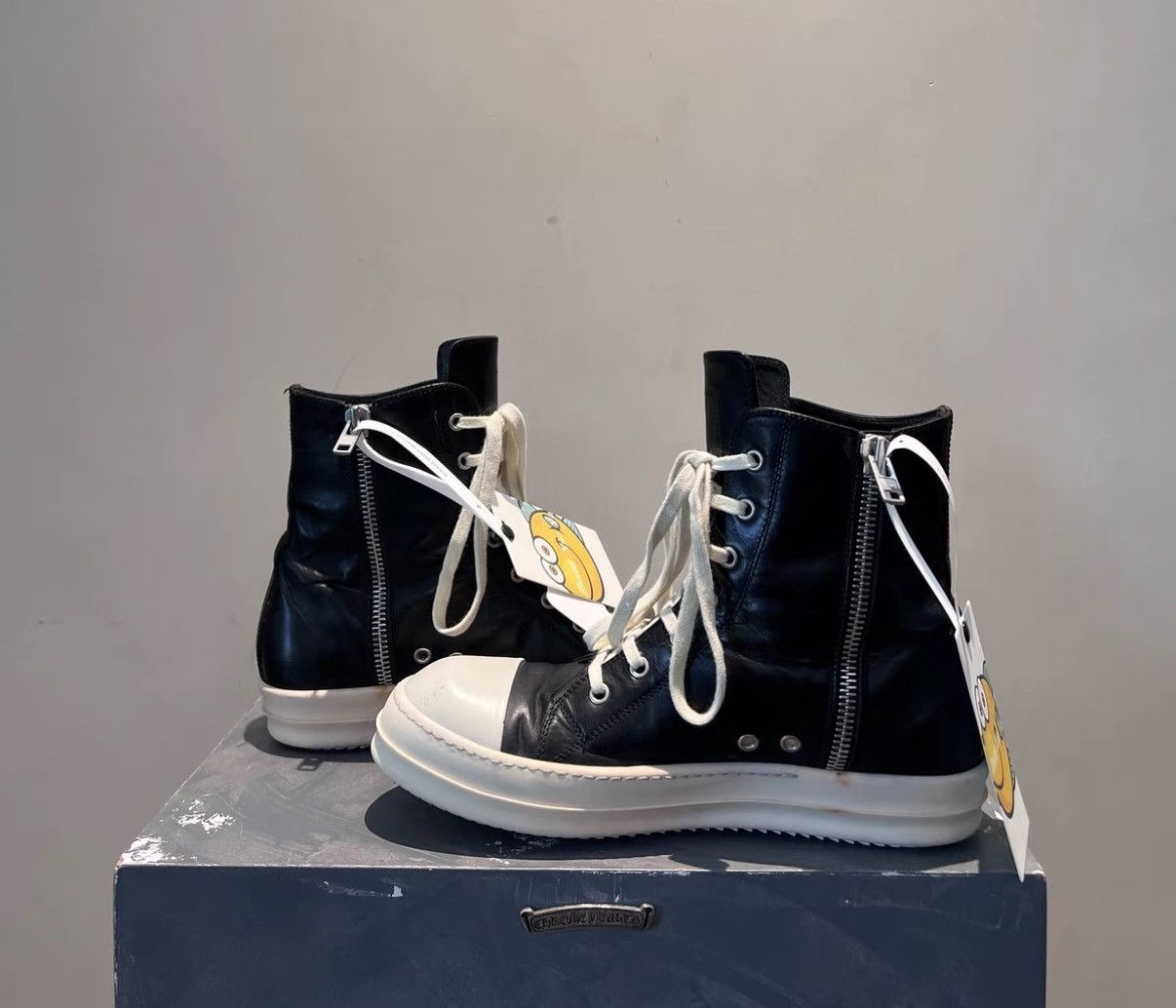 Rick Owens Rick Owens High-Top Converse-Inspired Sneakers Size US 8 / EU 41 - 4 Thumbnail