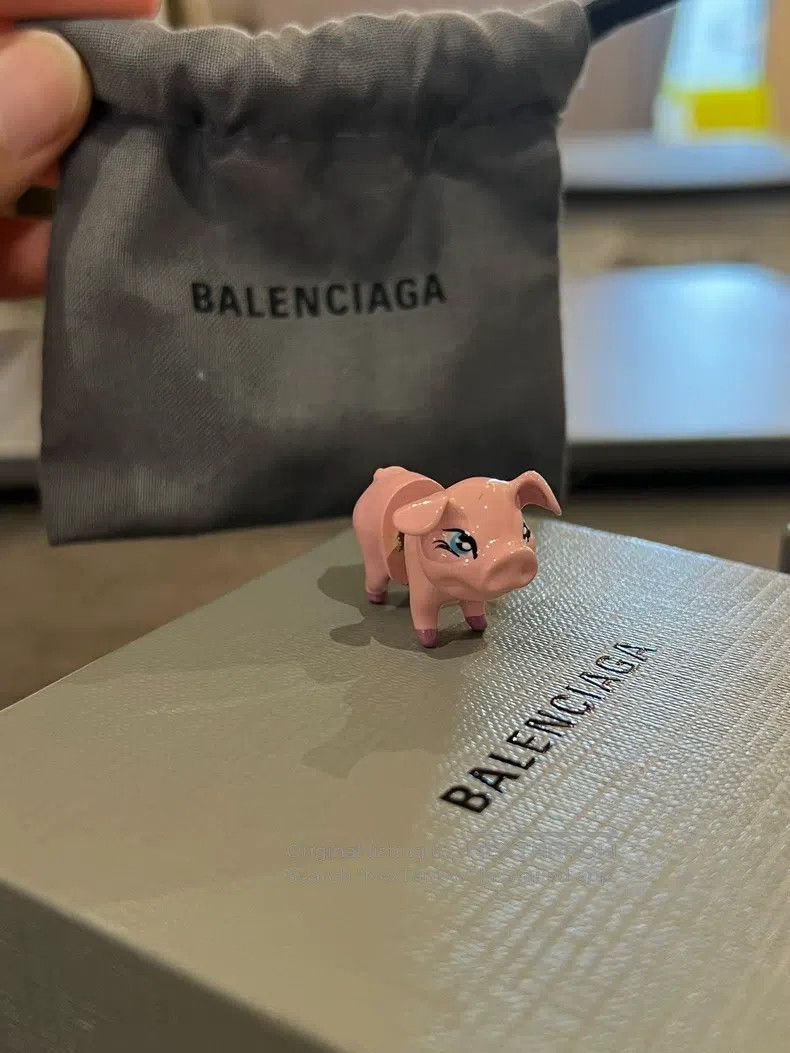 Balenciaga Balenciaga Pig Ear Studs Size ONE SIZE - 1 Thumbnail