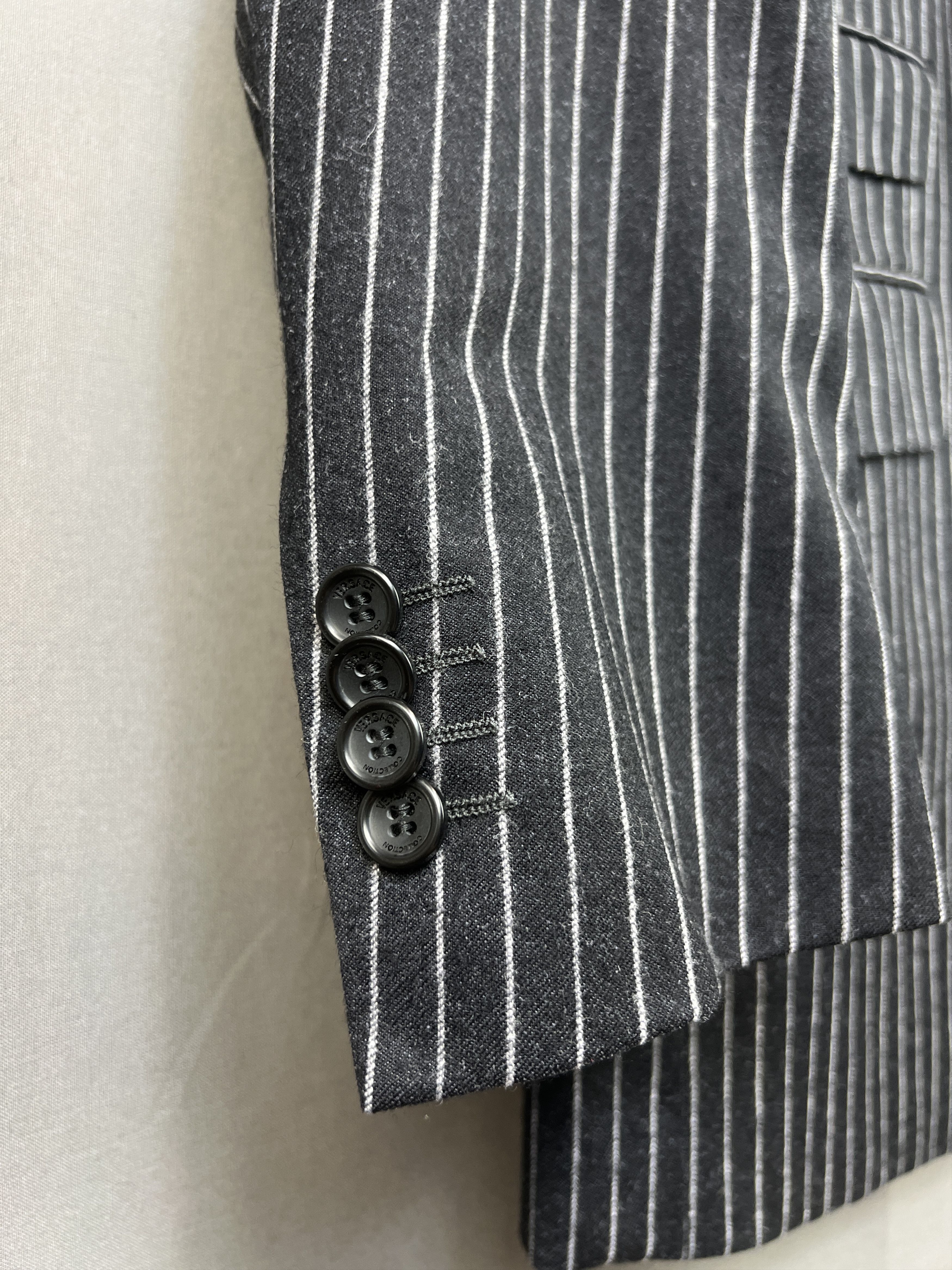 Versace Versace Collection Striped 2 Piece Wool/Silk Suit Size 50R - 7 Thumbnail