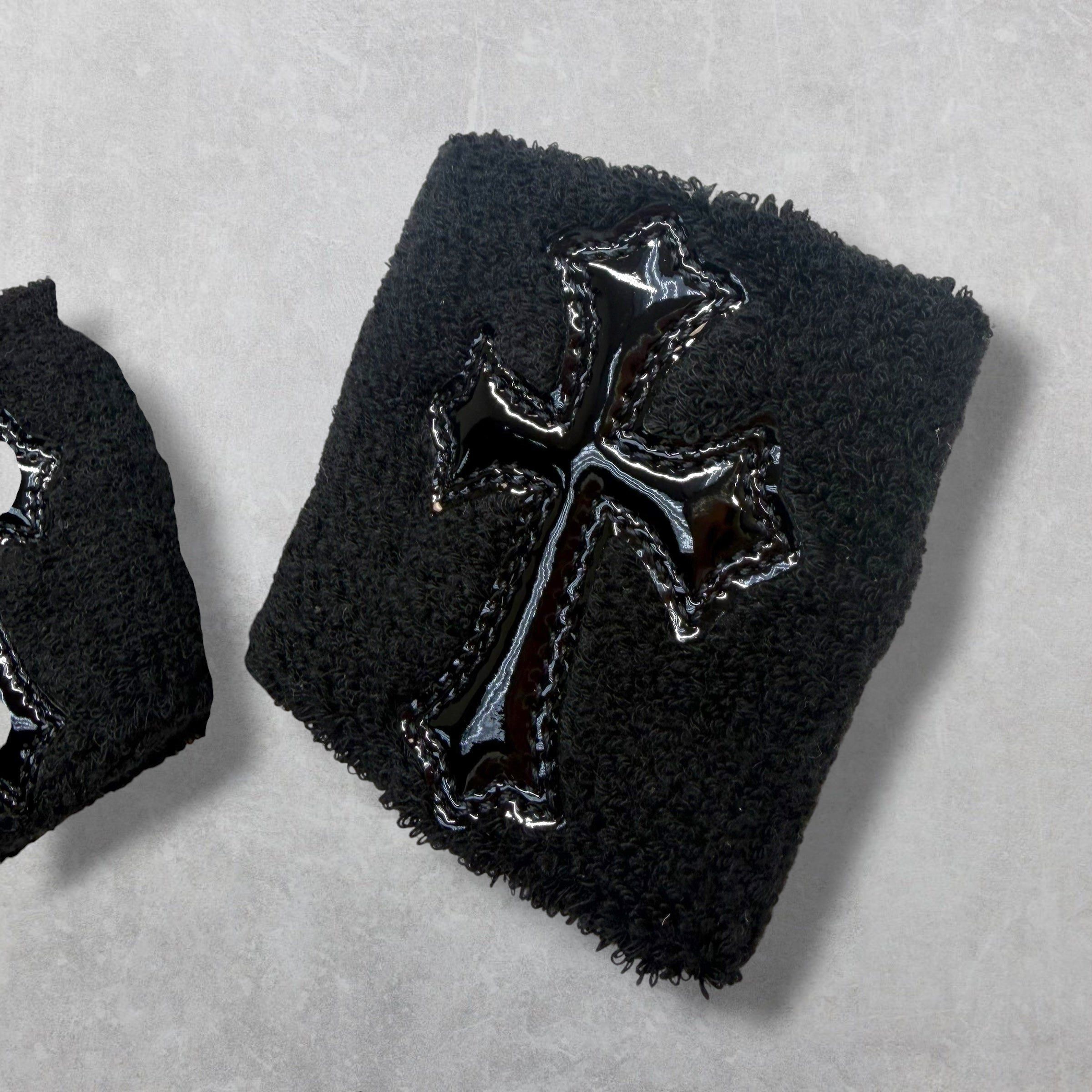 Chrome Hearts Chrome Hearts Black Patent Cross Sweatbands Size ONE SIZE - 4 Thumbnail