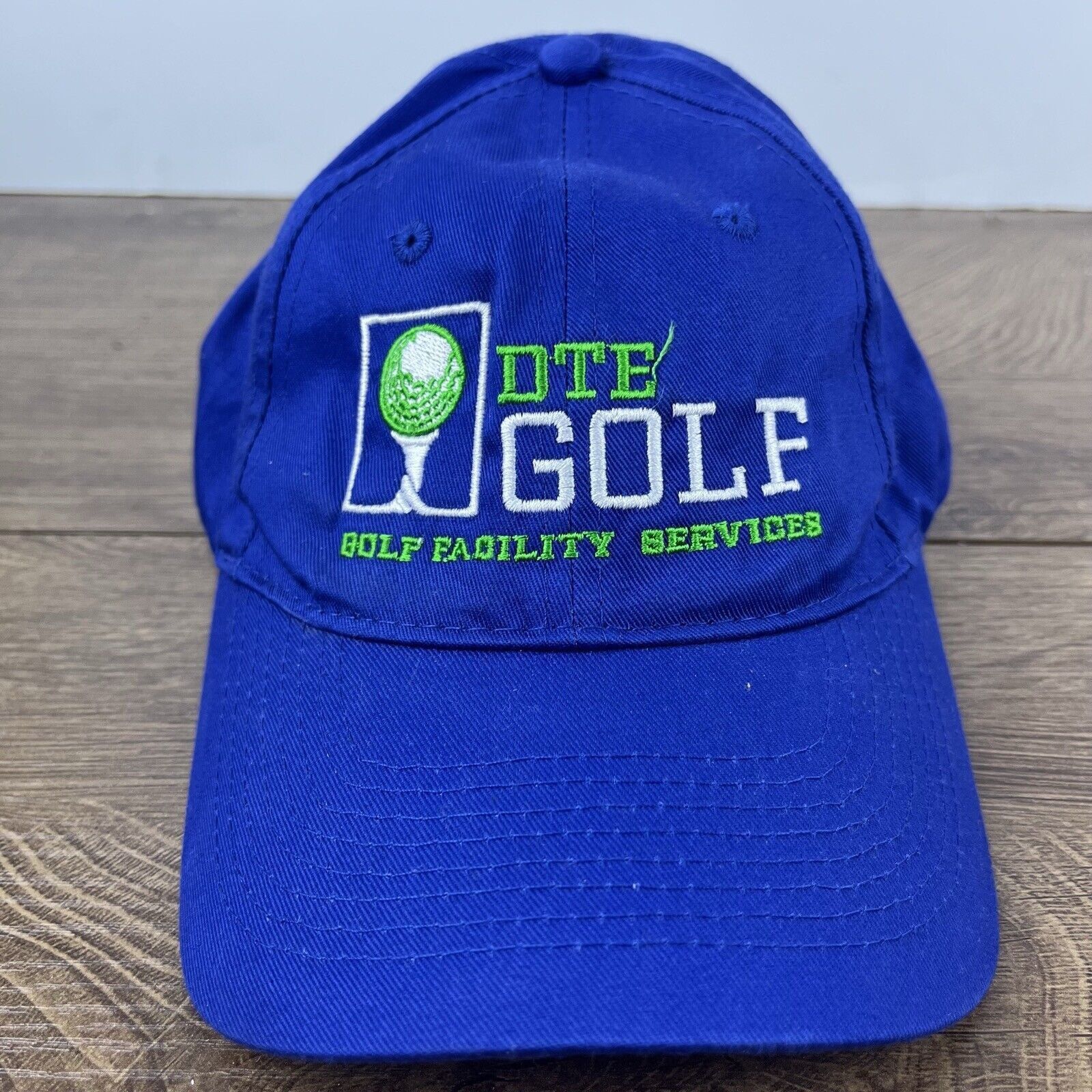 Other DTE Golf Hat DTE GOlf Facility Services Blue Adjustable Hat Size ONE SIZE - 4 Thumbnail