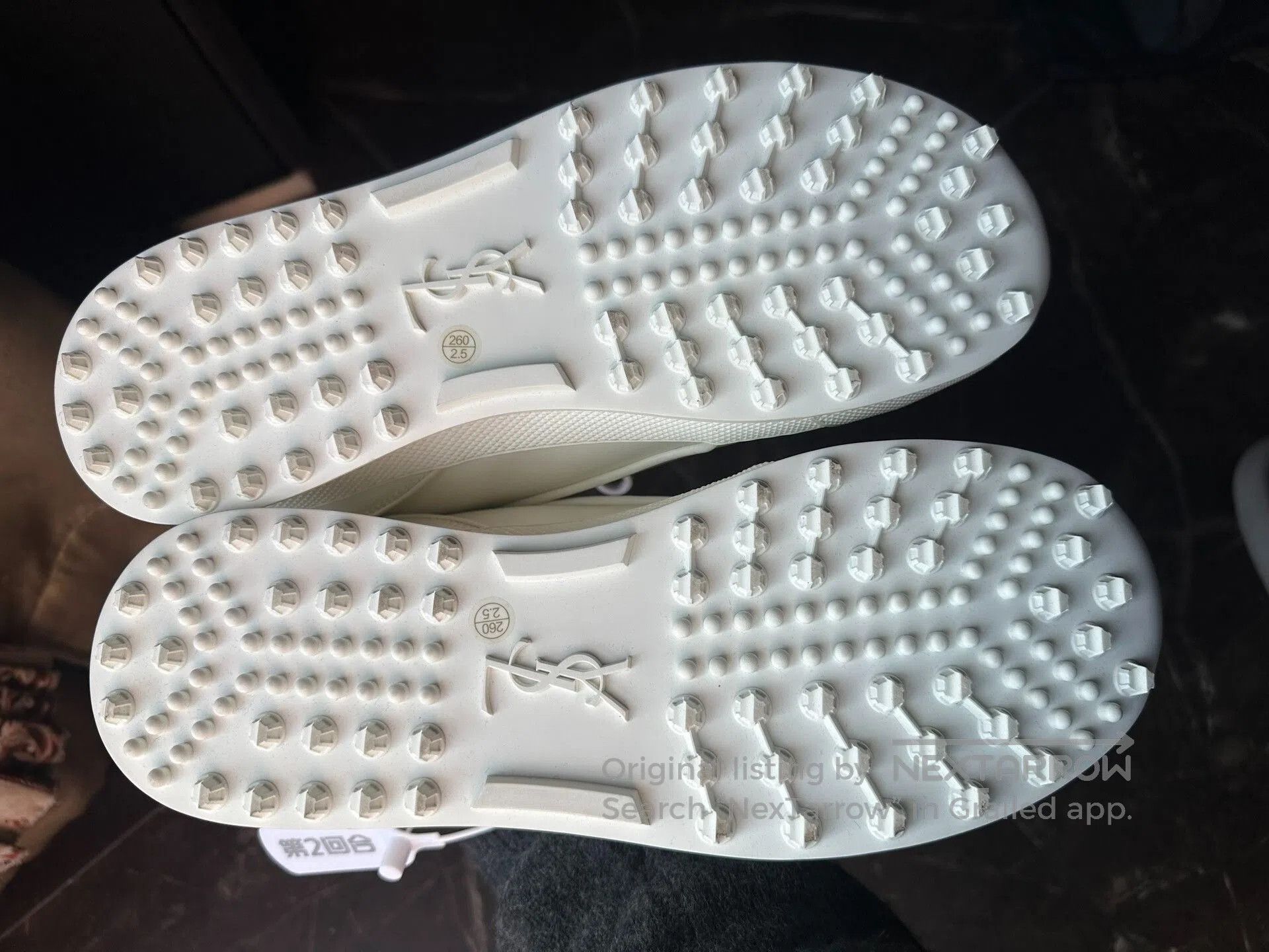 Saint Laurent Paris Saint Laurent Men's White Leather Low. Size US 9 / EU 42 - 6 Thumbnail