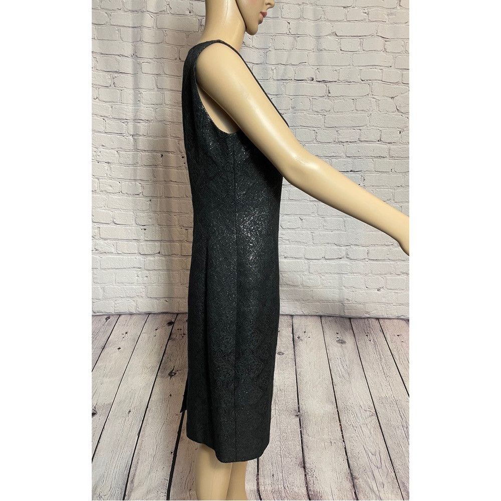 Banana Republic New Banana Republic Black Silk Blend Sleeveless Shift Dress Size M / US 6-8 / IT 42-44 - 3 Thumbnail