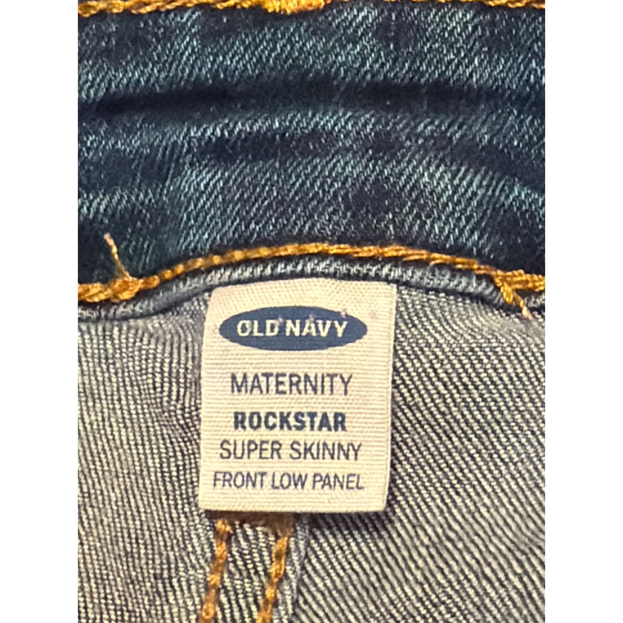 Old Navy Old Navy Maternity Rockstar Super Skinny Jeans Front Low Pan Size 28" / US 6 / IT 42 - 5 Thumbnail