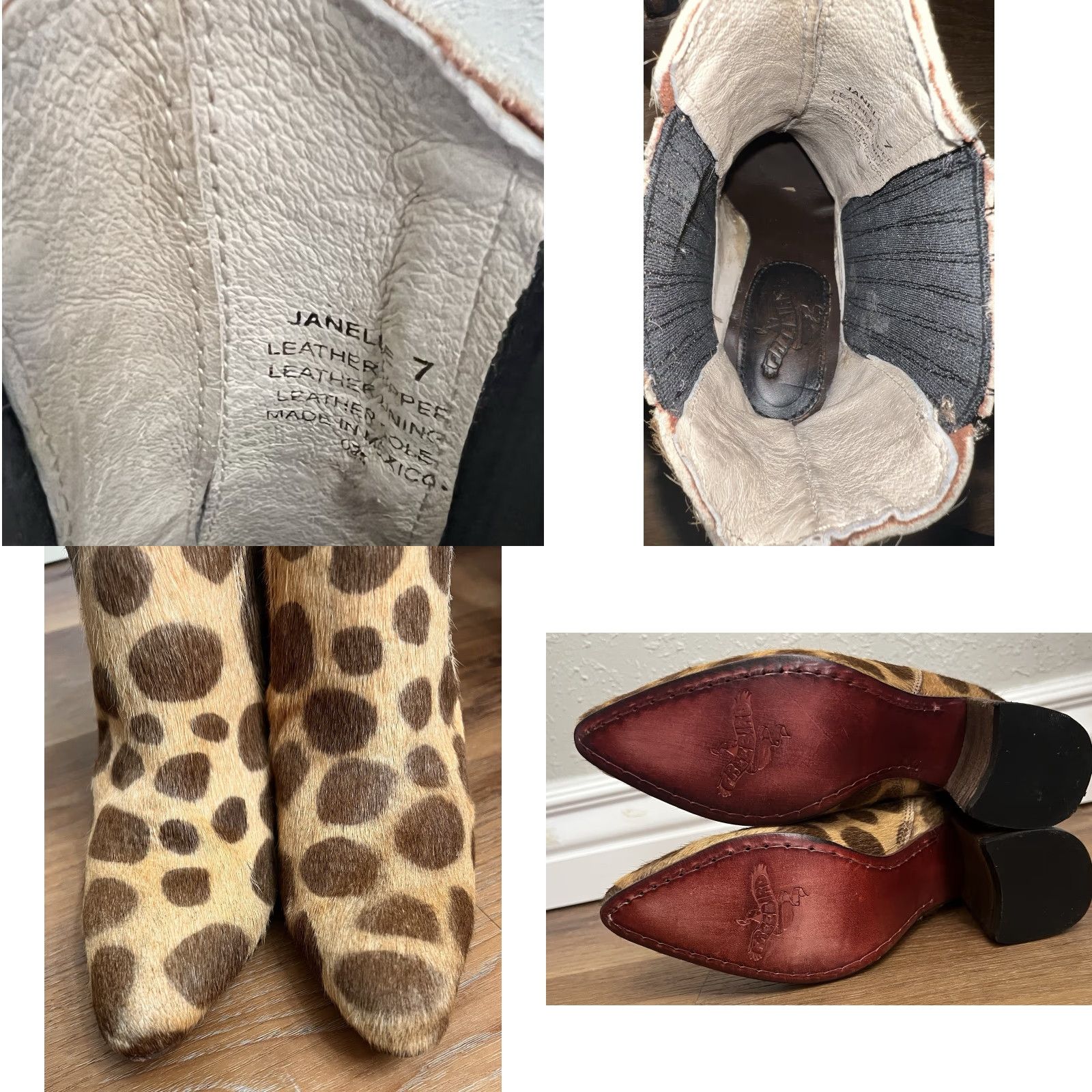 FREEBIRD Freebird Janelle Leopard Print Booties Bootie Women Leather Ankle Boots 7 Brown Zip Size US 7 / IT 37 - 8 Thumbnail