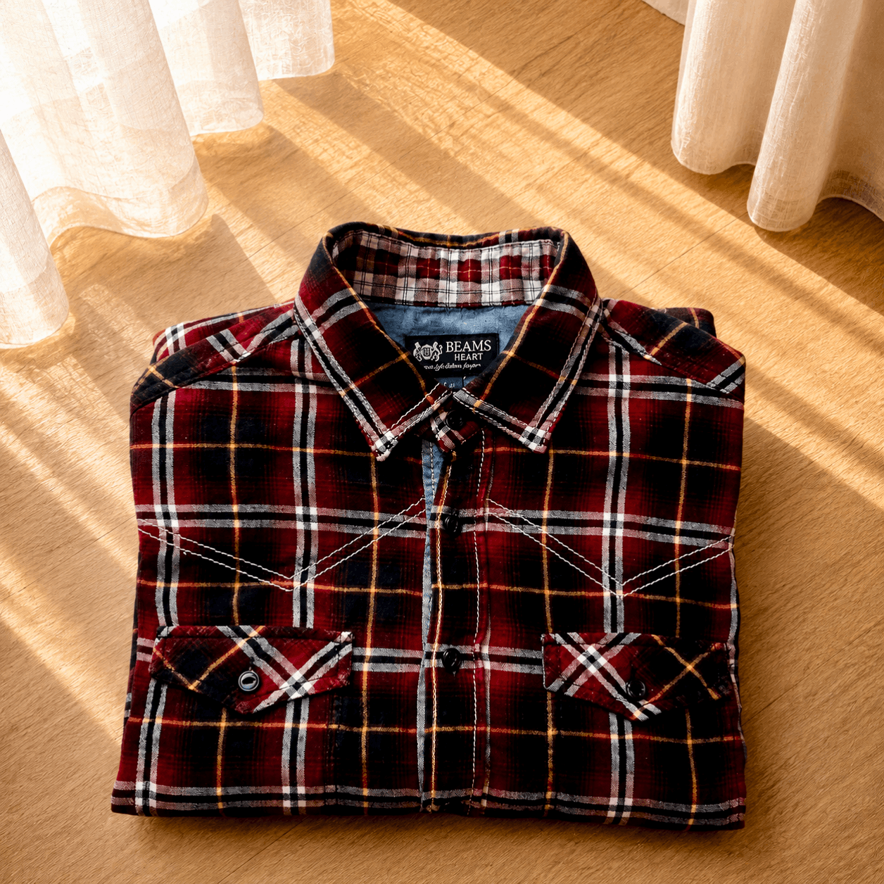 Beams Japan Beams Heart Mens Shirt Made in Japan ( M ) Size US M / EU 48-50 / 2 - 4 Thumbnail