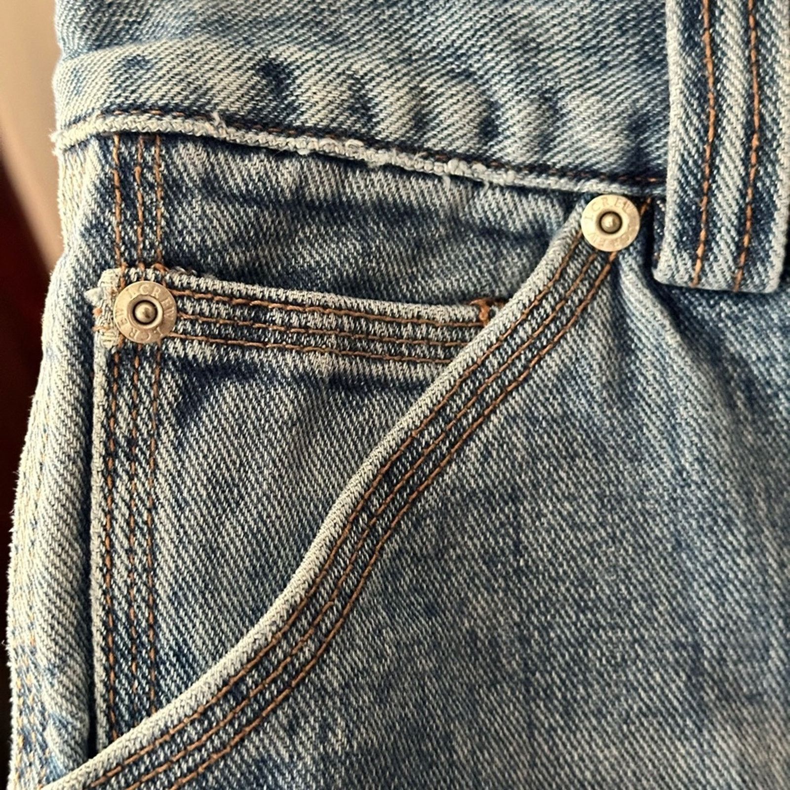 J.Crew J Crew Front Slit Denim Y2K Midi Skirt Size 29" - 5 Thumbnail