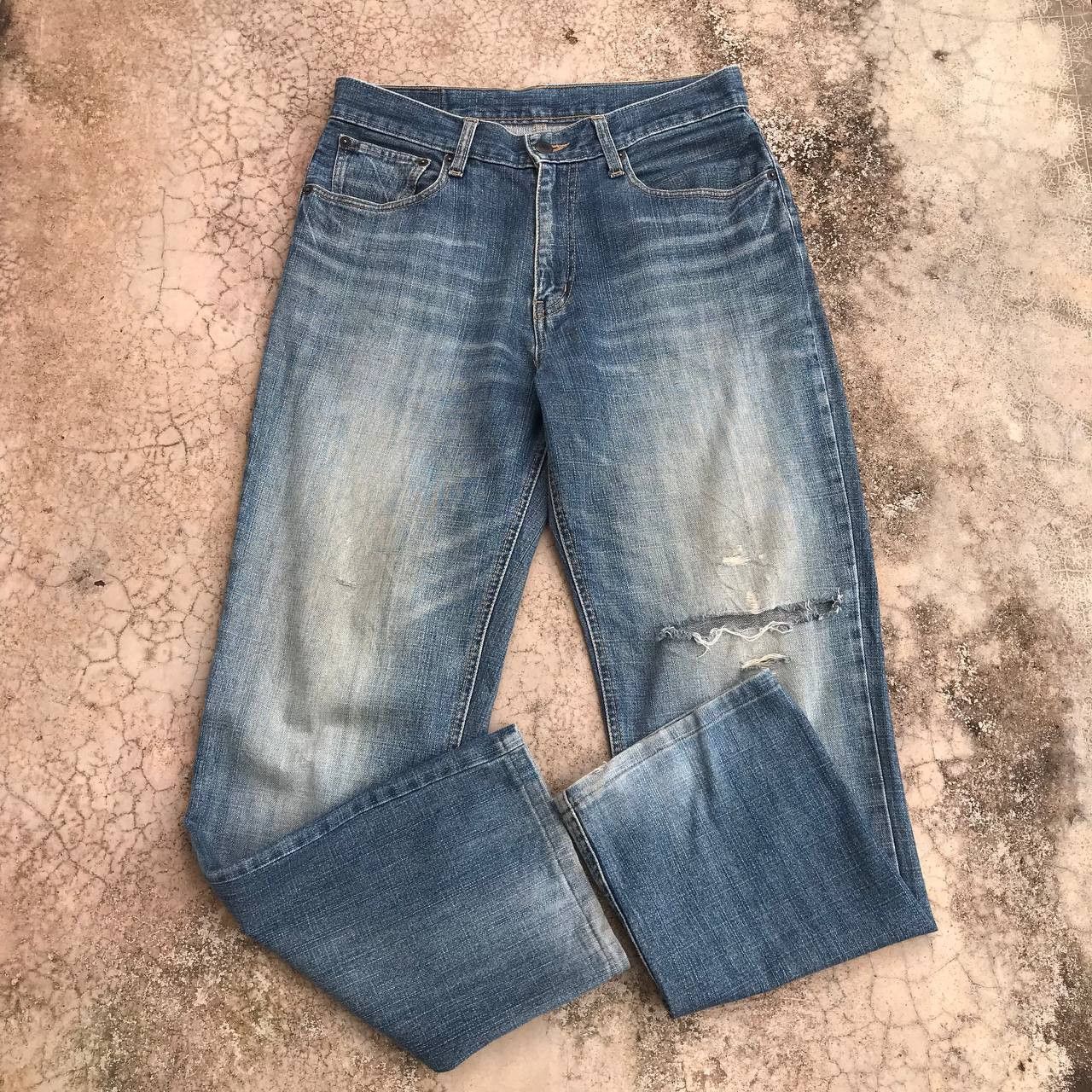Kansai Yamamoto VINTAGE KANSAI YAMAMOTO DISTRESSED DENIM W29X29 Size US 29 - 4 Thumbnail