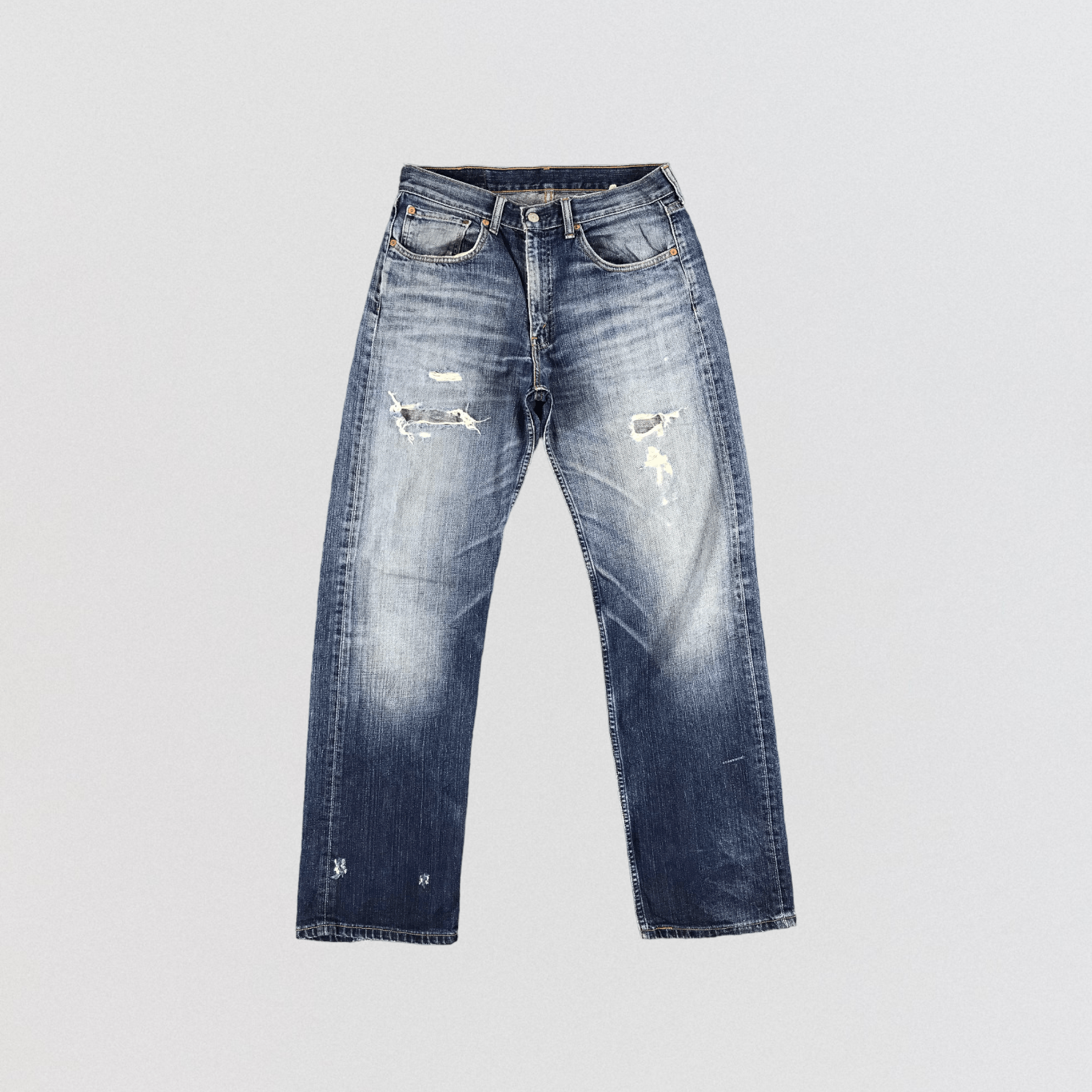 Vintage 90s Distressed Blue Wash Levis 534 Jeans-JM1913
