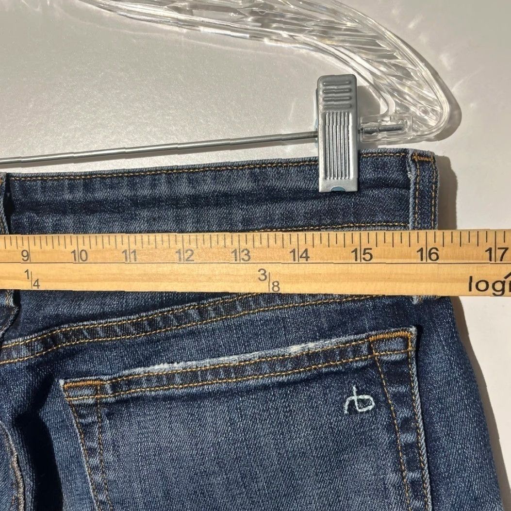Rag & Bone Rag & Bone New York Low Rise Slim Boyfriend Jeans Blue Womens Size 27 Distressed Slim Fit 27 Womens Size 27" / US 4 / IT 40 - 5 Thumbnail
