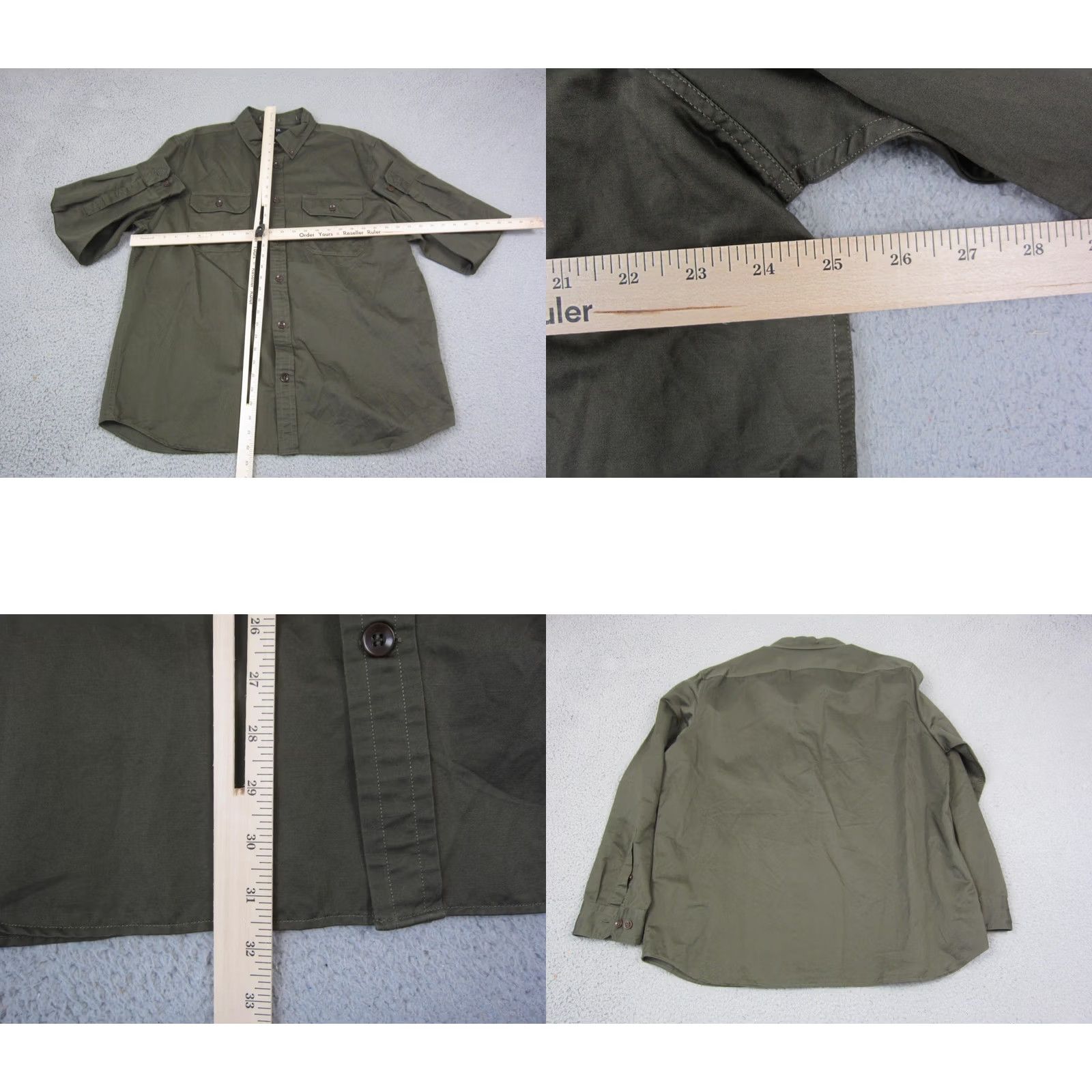 Banana Republic Banana Republic Shirt Mens XL Green Linen Cotton Button-Up Long Sleeve Collared Jersey? Size US XL / EU 56 / 4 - 8 Thumbnail