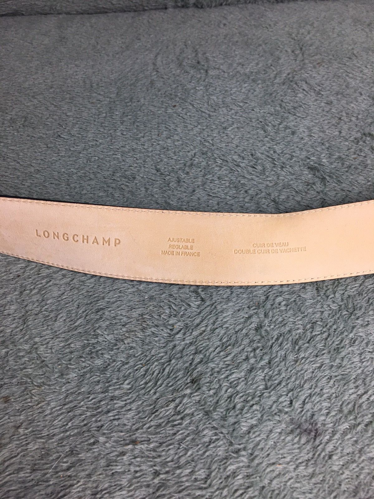 Longchamp LONGCHAMP Blue Patent Leather Belt Designer France Size ONE SIZE - 9 Thumbnail
