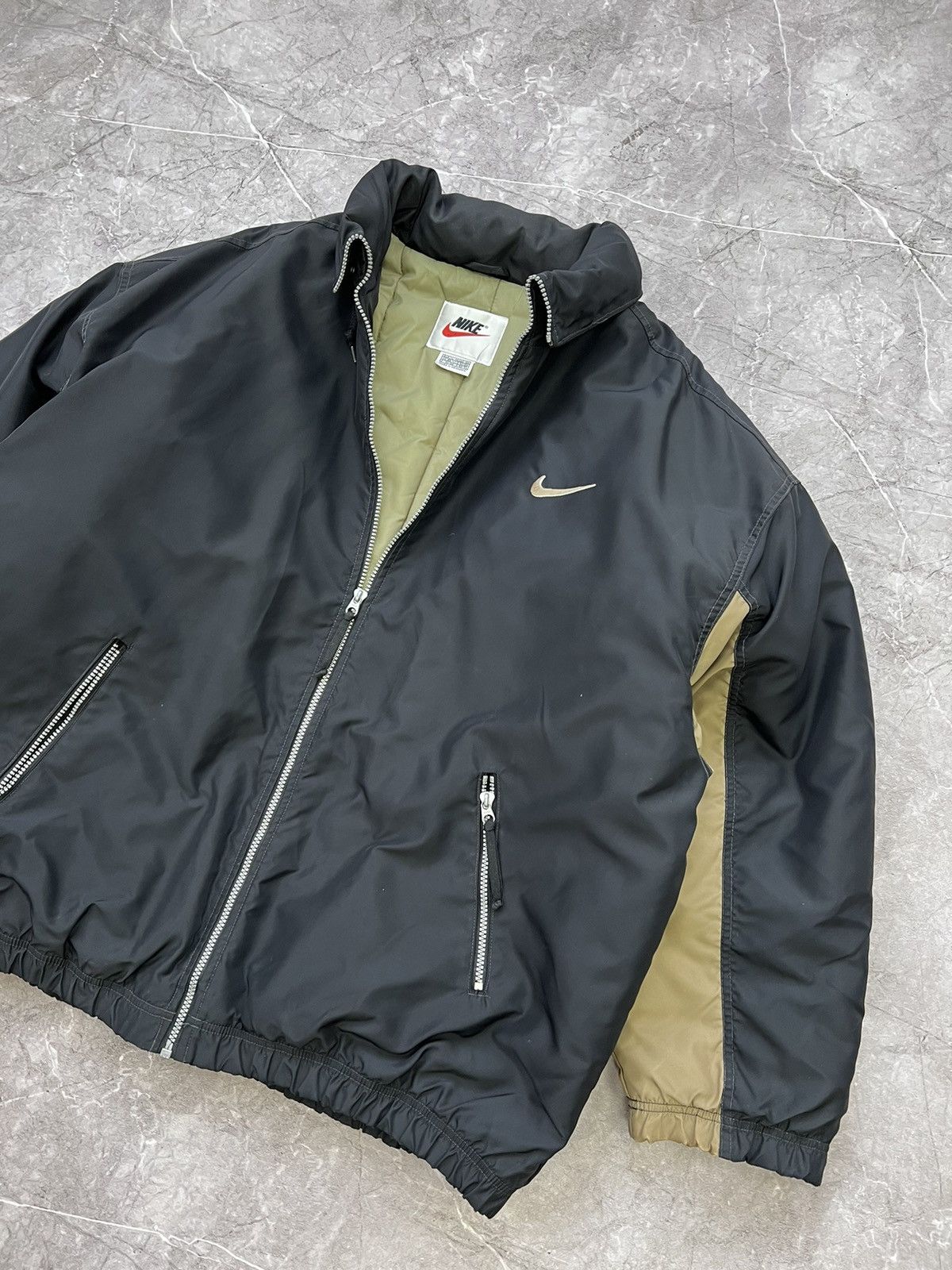 Nike × Vintage 90's Vintage Nike Jacket Big Swoosh Logo Rare Design Size US XL / EU 56 / 4 - 5 Thumbnail