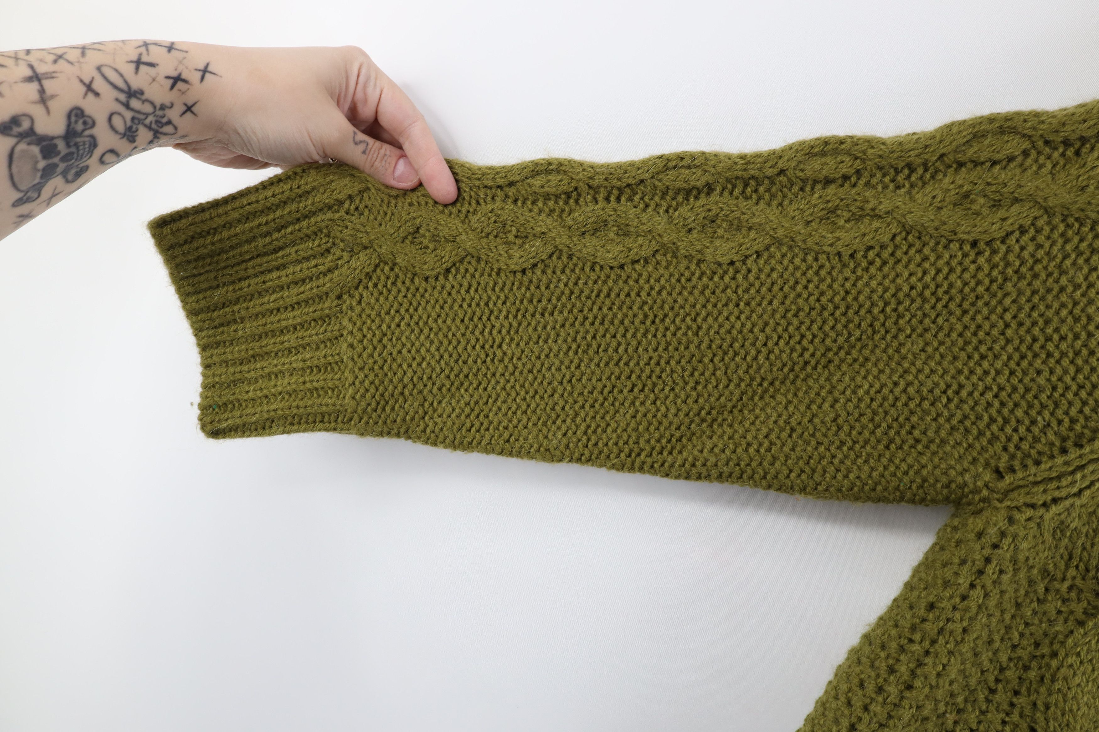 J.Crew × Vintage Vintage J Crew Blend Chunky Cable Knit Fisherman Sweater Size L / US 10 / IT 46 - 5 Thumbnail