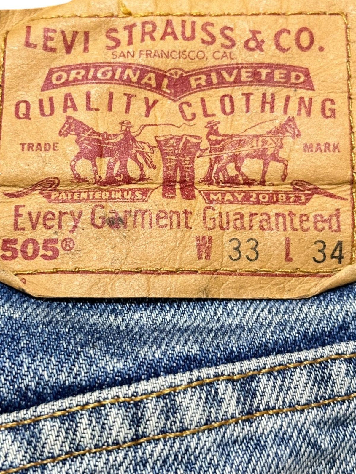 Levi's Vintage Clothing Vintage Levi’s 505 Mudwash Ripped Distressed Denim Size US 32 / EU 48 - 6 Thumbnail