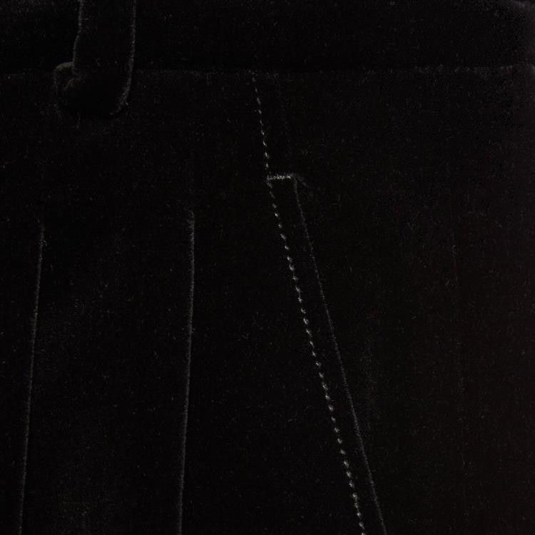 Gucci o1la5ras0526 Cotton Velvet Pants in Black Size 34" / US 12 / IT 48 - 3 Thumbnail