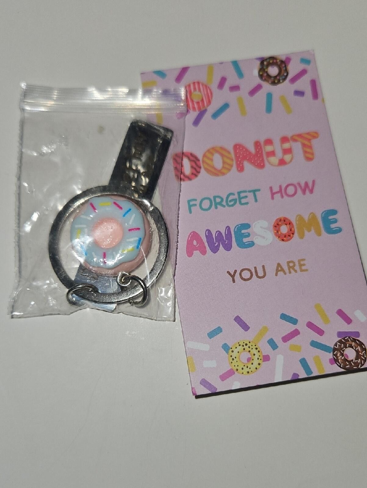 Other Donut Keychain with Pink & Blue Charm Size ONE SIZE - 1 Preview