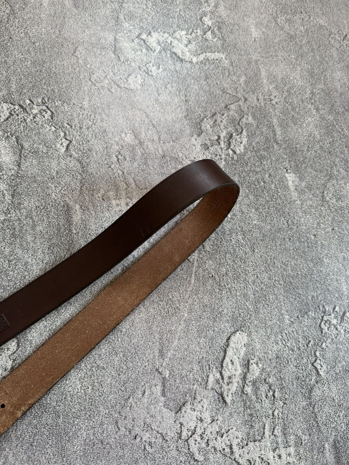 Polo Ralph Lauren × Vintage Polo Ralph Lauren brown leather belt biker cowboy casual Size ONE SIZE - 18 Thumbnail
