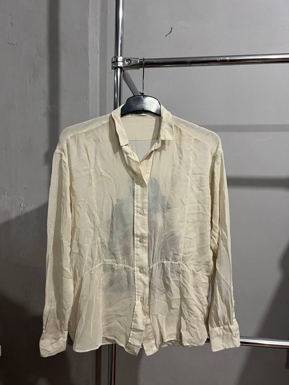 Acne Studios ACNE STUDIOS CRYSTAL PICTURE WOMEN SILK BUTTON BLOUSE SHIRT Size XS / US 0-2 / IT 36-38 - 4 Thumbnail