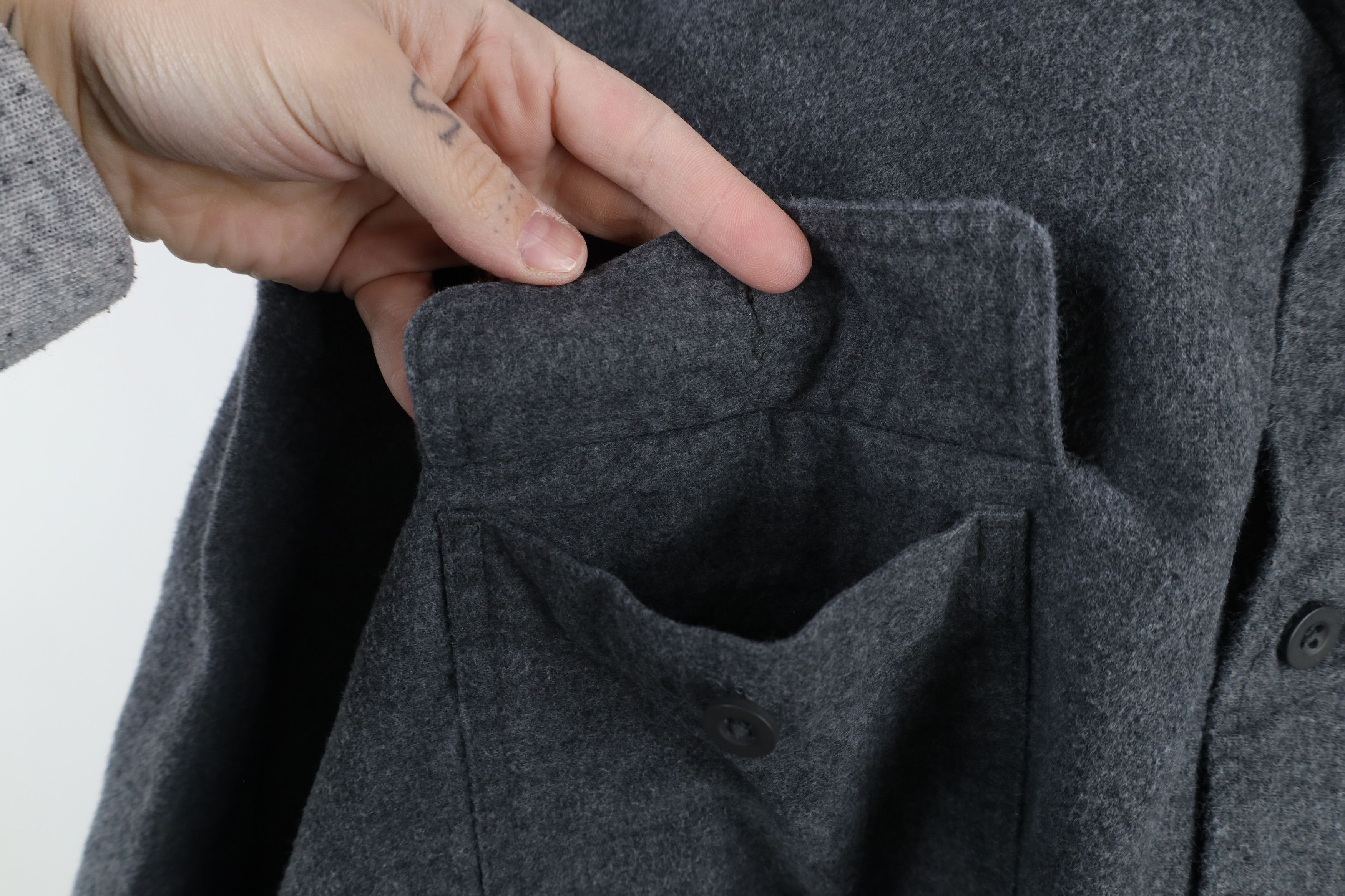 Vintage Vintage 90s Streetwear Heavyweight Cloth Button Shirt Size US XXL / EU 58 / 5 - 5 Thumbnail