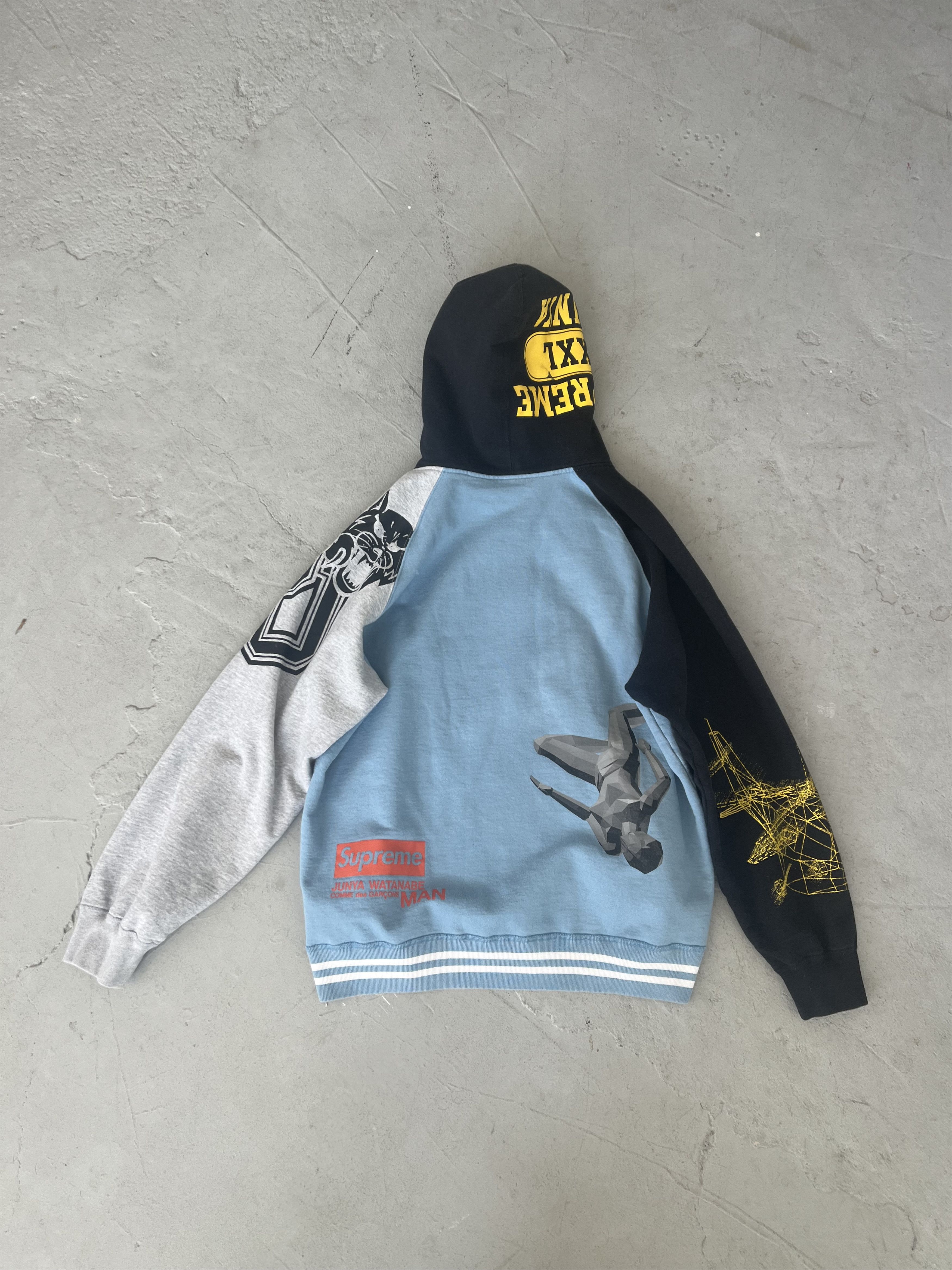 Junya Watanabe × Supreme Color block print zip up hoodie Size US XL / EU 56 / 4 - 3 Thumbnail