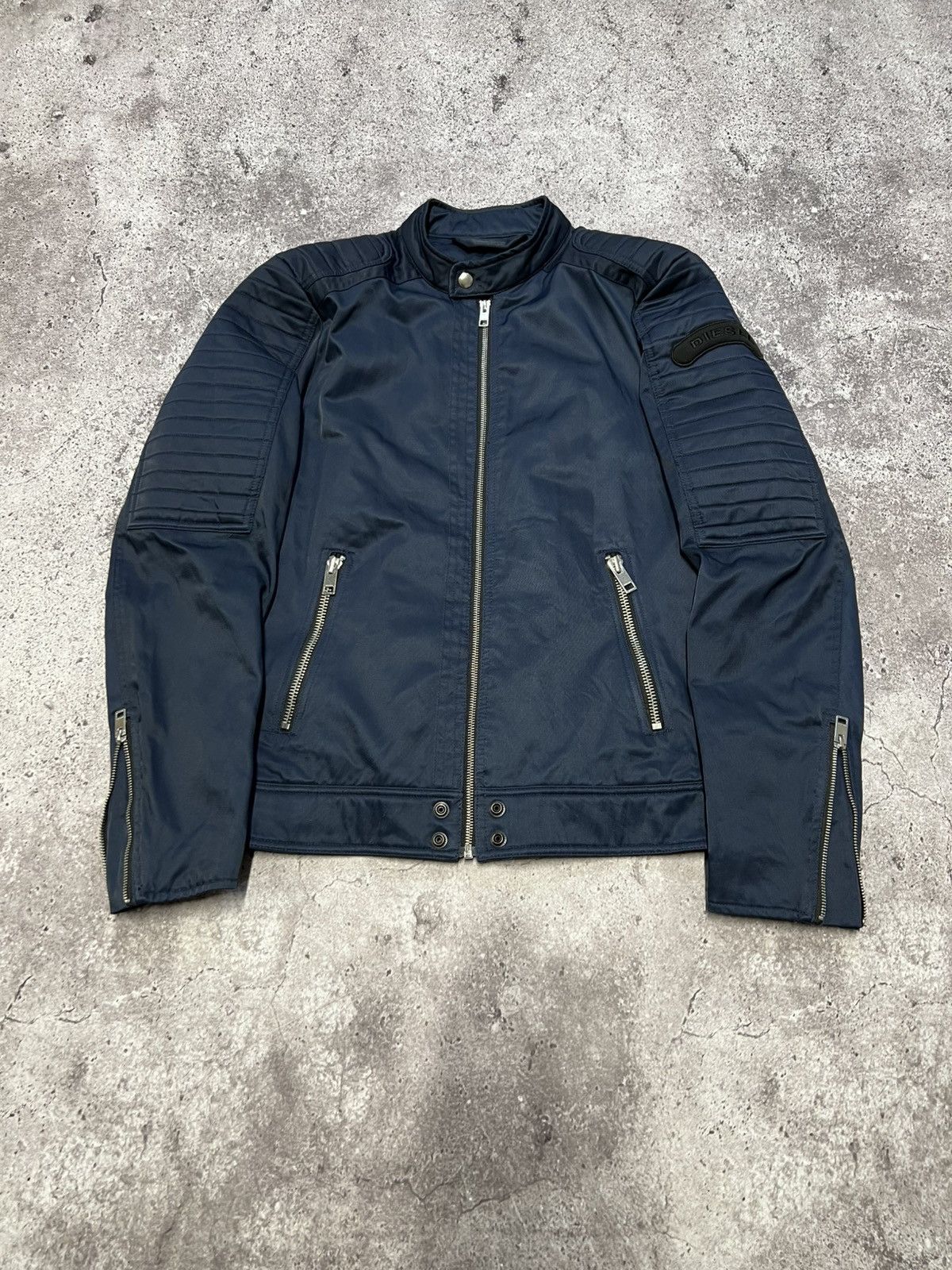 Diesel Vintage Y2K Diesel Biker Jacket Streetwear 90s Style Size US L / EU 52-54 / 3 - 2 Thumbnail