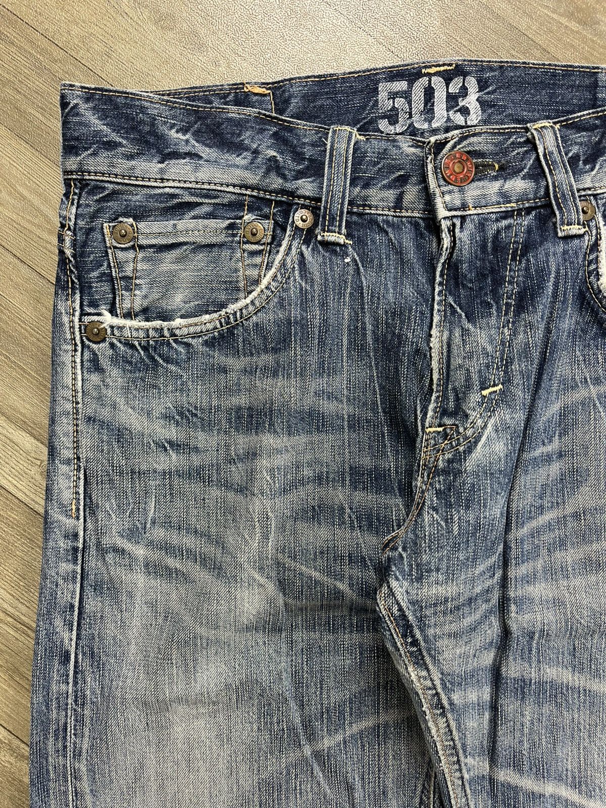 Hysteric Glamour Vintage Edwin 503 Distressed Faded Flared Jeans Lgb Style Size US 32 / EU 48 - 4 Thumbnail