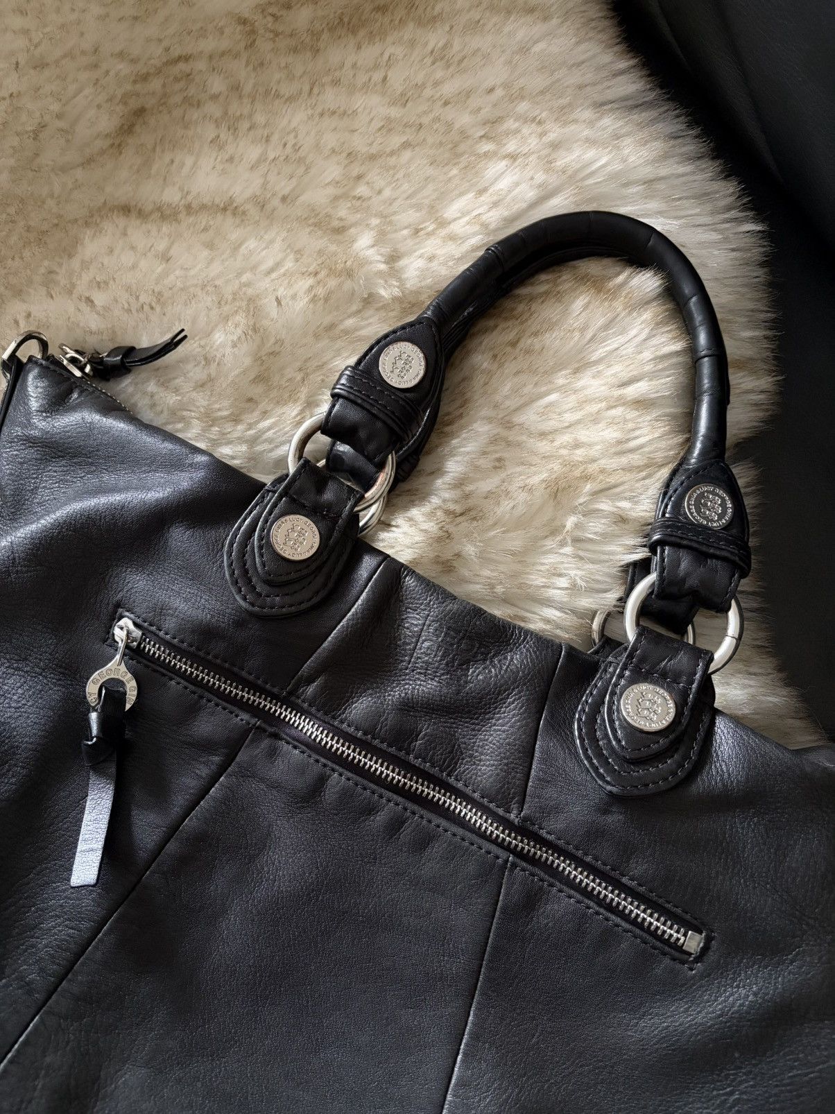 George Gina & Lucy George Gina &Lucy GGL Large Tote Leather Bag Y2K Size ONE SIZE - 3 Thumbnail