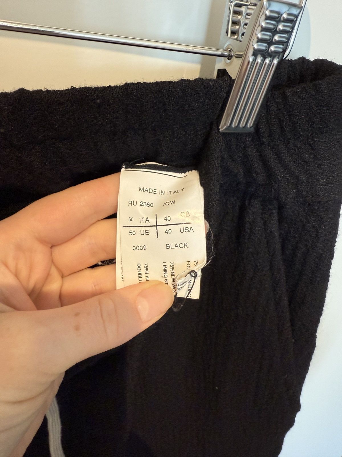 Rick Owens Rick Owens dropped crotch trousers Size US 32 / EU 48 - 3 Thumbnail