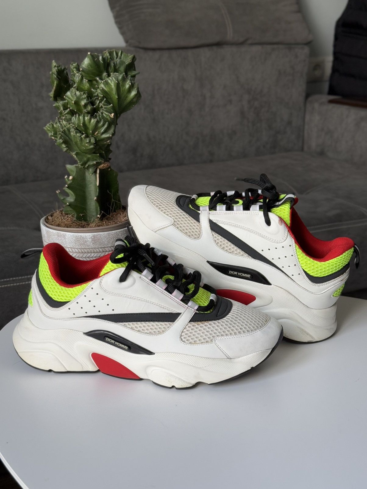 Dior DIOR B22 Sneaker Multicolor Neon Yellow Ref Size US 9 / EU 42 - 2 Thumbnail