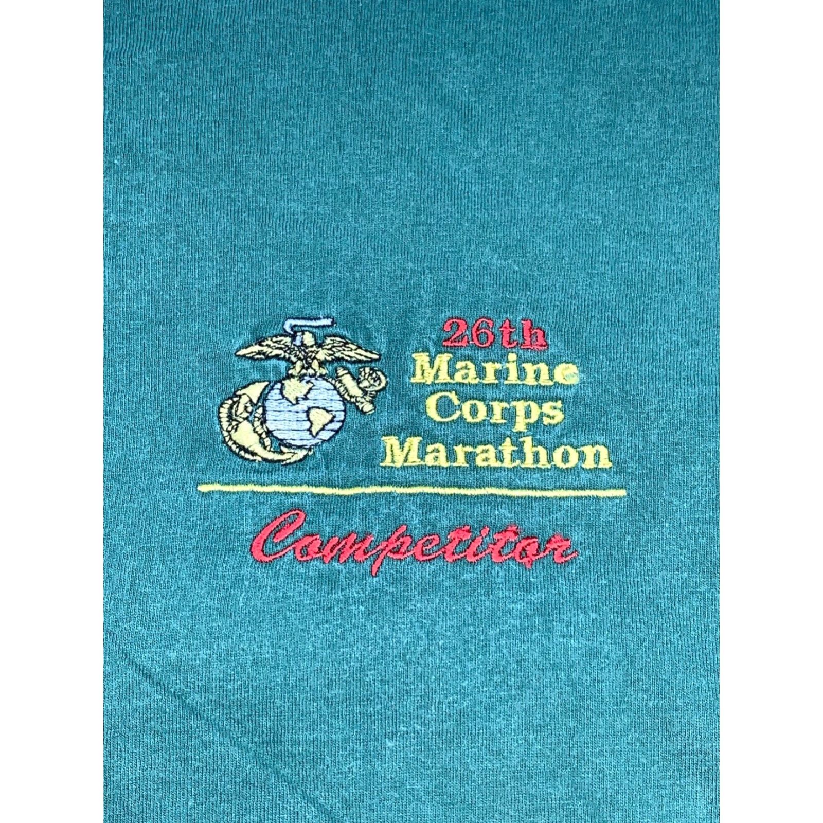 Vintage 2001 26th Marine Corps Marathon Long Sleeve Mock Neck M Green #6454 Size US M / EU 48-50 / 2 - 5 Thumbnail