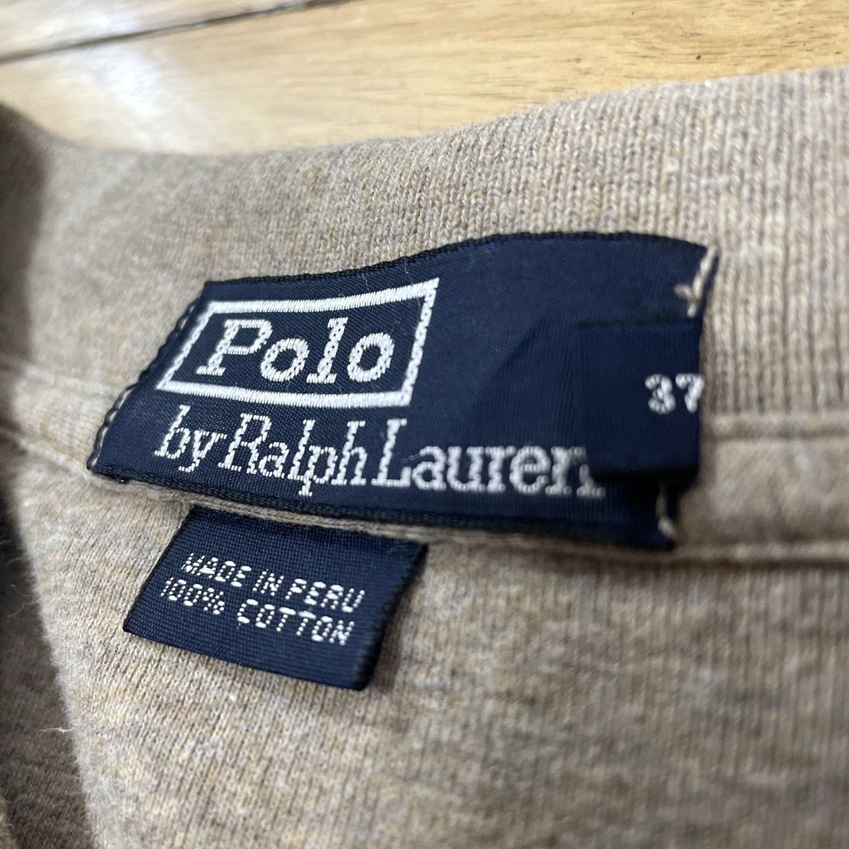 Polo Ralph Lauren VINTAGE Polo Ralph Lauren Mens L Brown Tan Western Rugby Pocket Collared Polo Shirt L Size US L / EU 52-54 / 3 - 6 Thumbnail
