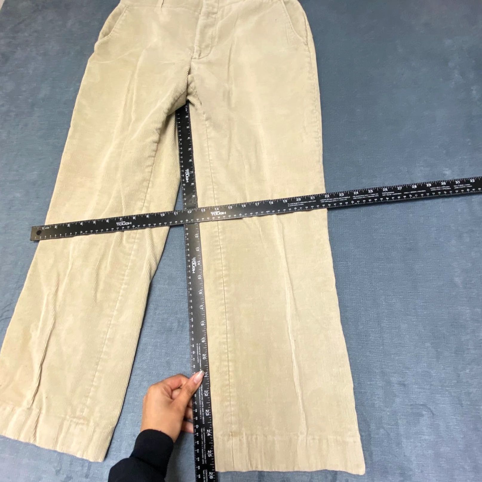 Pike Brothers VINTAGE Brothers California Corduroy Pants Mens 32x26 Beige Pockets Mid Rise Wide Leg Size US 32 / EU 48 - 7 Thumbnail