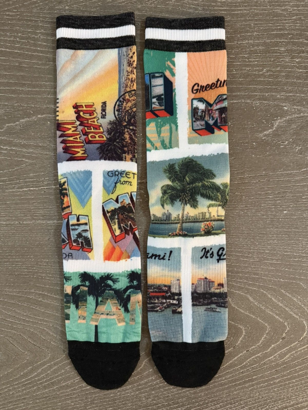Stance Socks Stance Dwyane Wade PKWY Greetings Miami Post Card Socks Sz L Size ONE SIZE - 1 Thumbnail