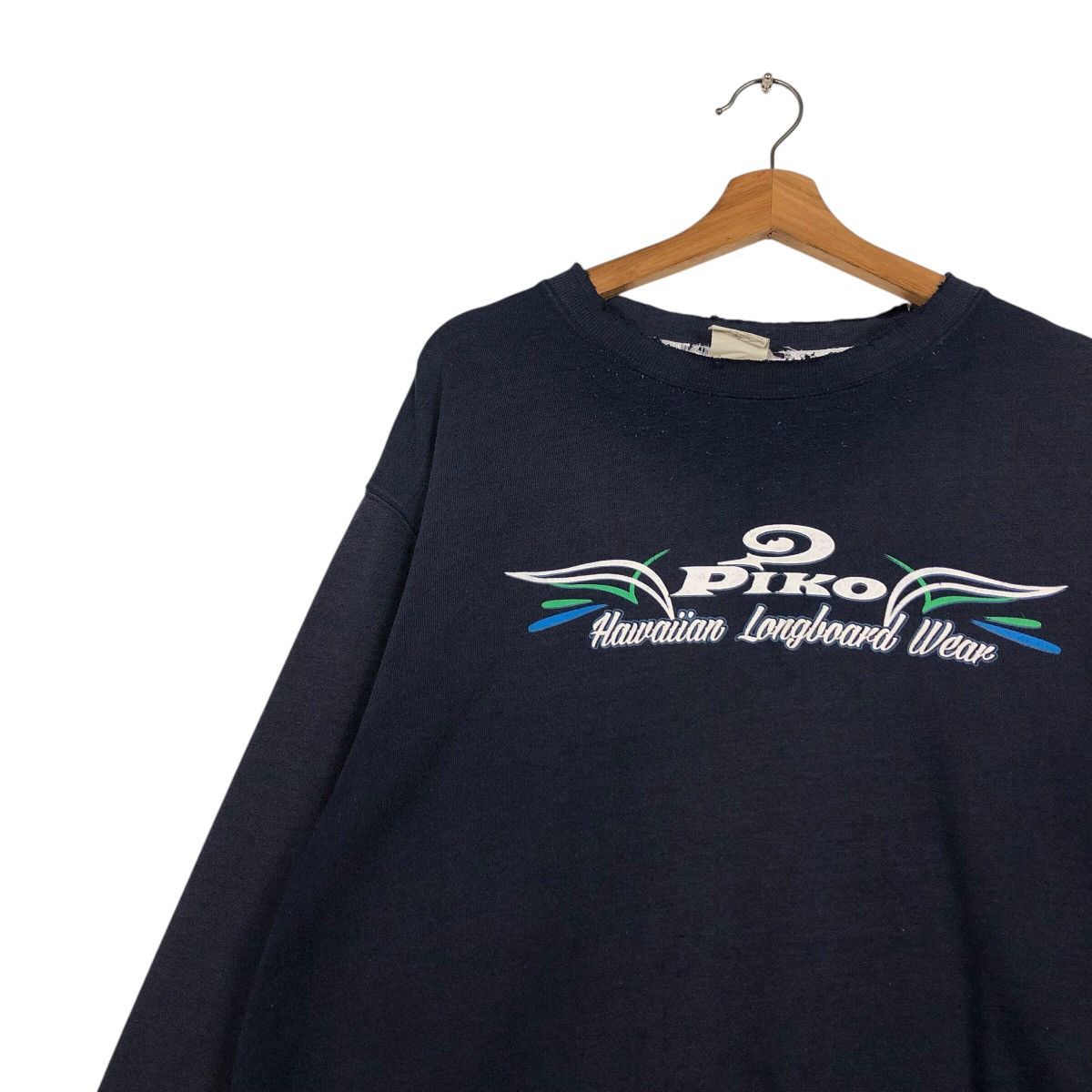 Japanese Brand 90s Piko Hawaiian Surf Crewneck — Coastal Graphic, Oversized Size US L / EU 52-54 / 3 - 8 Thumbnail
