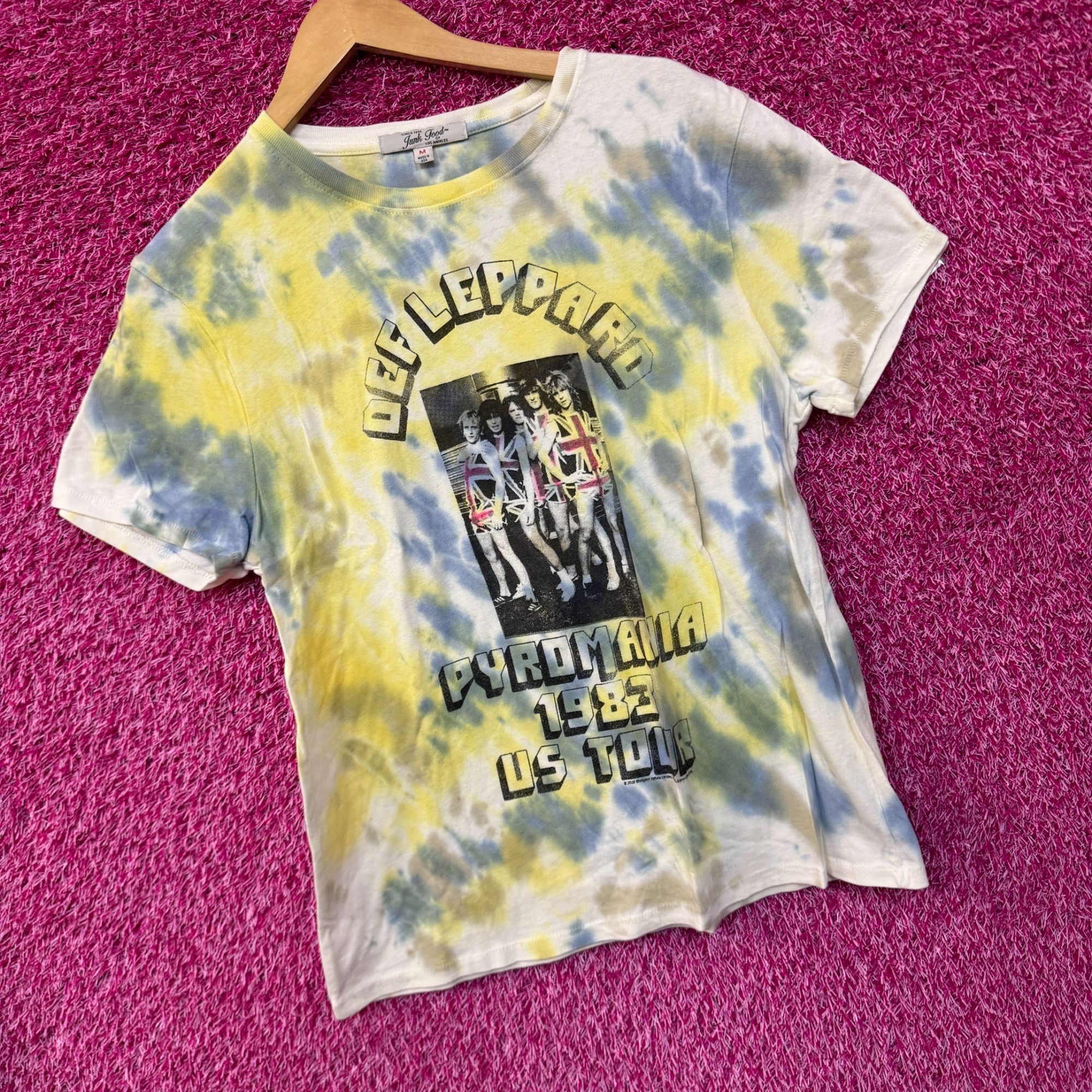 Def Leppard Def Leppard Pyromania 1983 US Tour Heavy Metal Tie Dye Top M Size US M / EU 48-50 / 2 - 3 Thumbnail