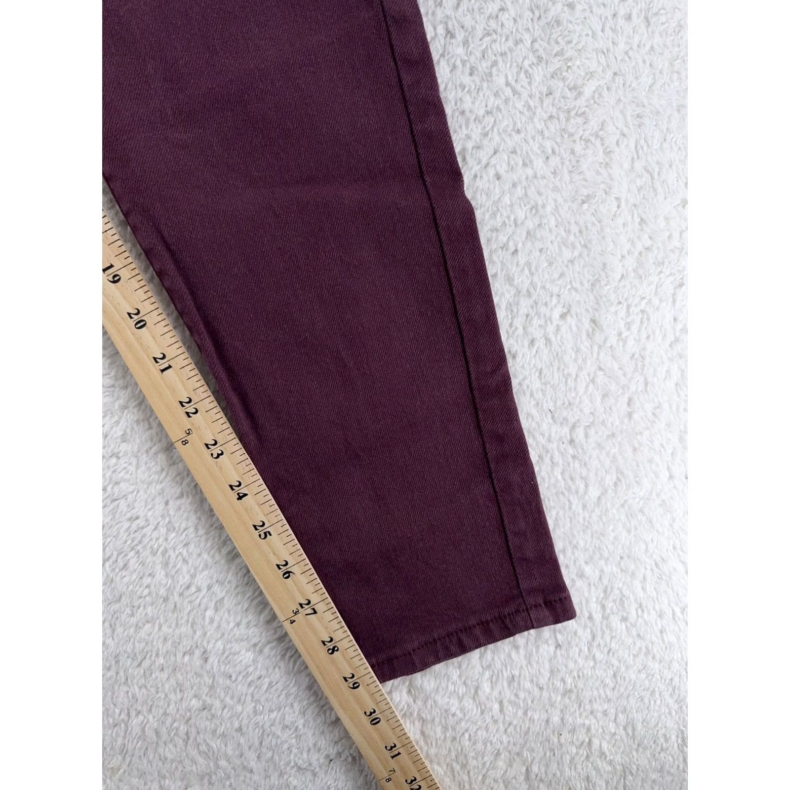 Levi's Levi's Legging Jeans Skinny 16W Purple Denim Mid Rise Pants 34x29 Womens Plus Stretch Cotton Spandex Size 38" / US 16 / IT 52 - 5 Thumbnail