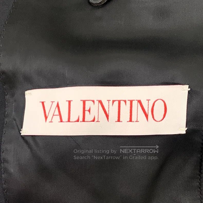 Valentino Valentino Black lapel long-sleeved suit Size 46S - 6 Thumbnail