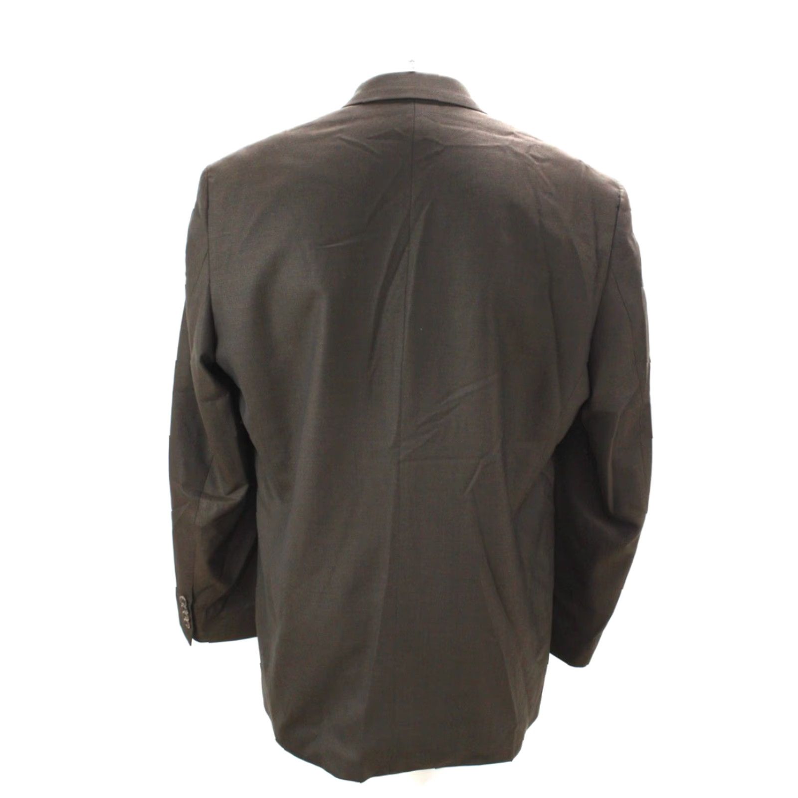 Hugo Boss VINTAGE Hugo Boss Guabello Suit Jacket Mens 42R Dark Brown Super 130s Virgin Wool Luxury Size 42R - 3 Thumbnail