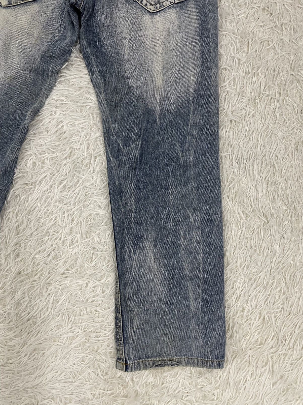 Japanese Brand Skull The World of Freedom Flare Jeans Pant Size US 33 - 10 Thumbnail
