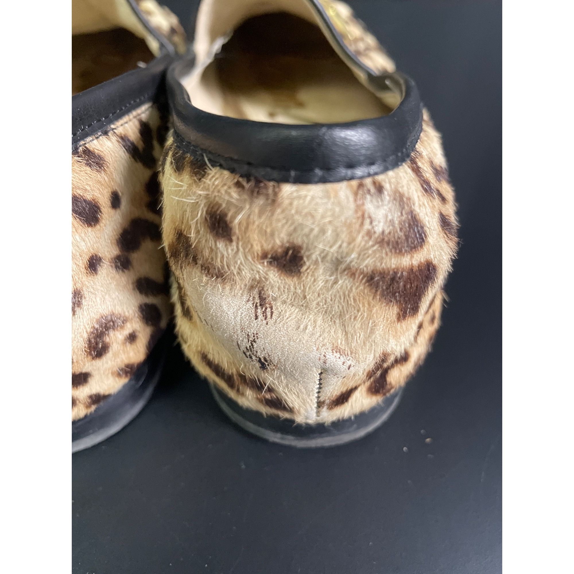 Sam Edelman Women\'s Leopard Cow hair Shoes Size 8 SKU 2214