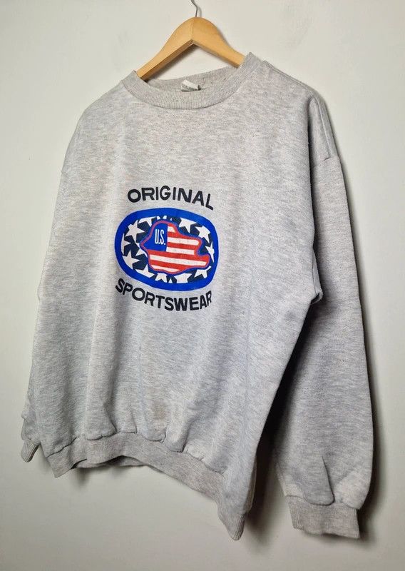 Vintage Vintage made in USA America flag 90s sweatshirt swag drip Size US L / EU 52-54 / 3 - 2 Thumbnail