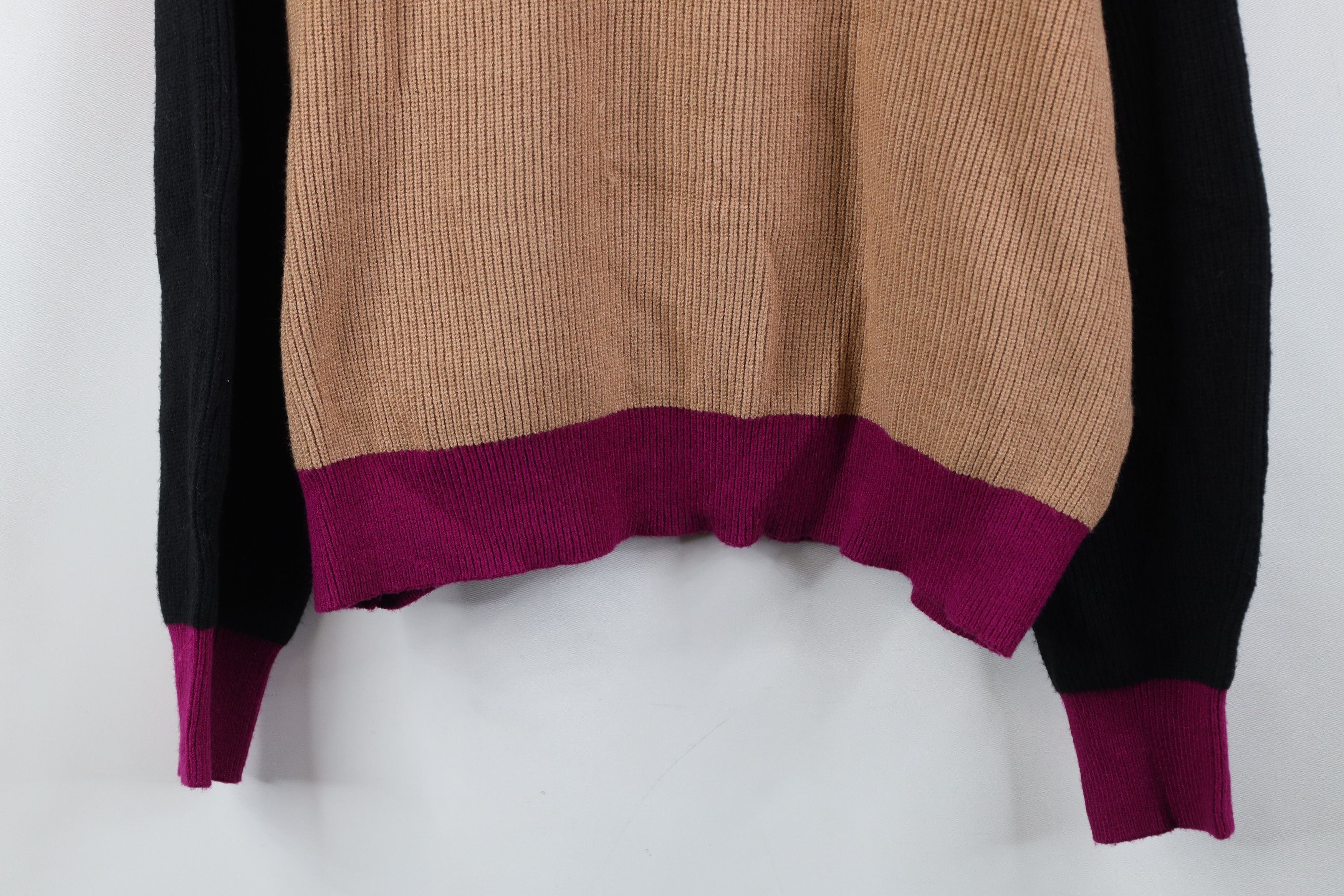 Express Deadstock Vtg Y2K Express Ribbed Knit Sweater Oversized Size S / US 4 / IT 40 - 3 Thumbnail