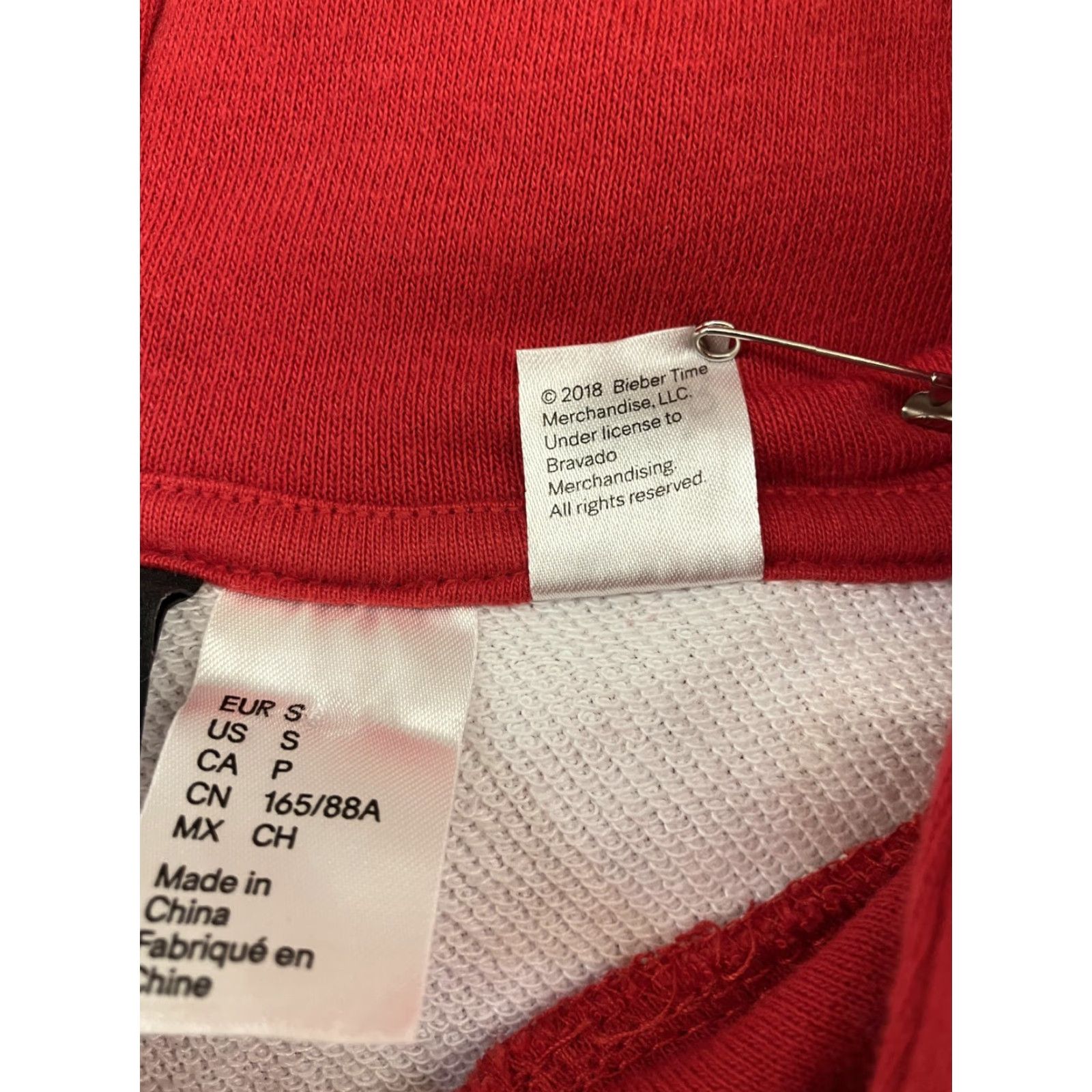 Vintage VINTAGE Justin Bieber Purpose Tour Hoodie Womens Small Red Graphic Print Music Y2K Size S / US 4 / IT 40 - 3 Thumbnail
