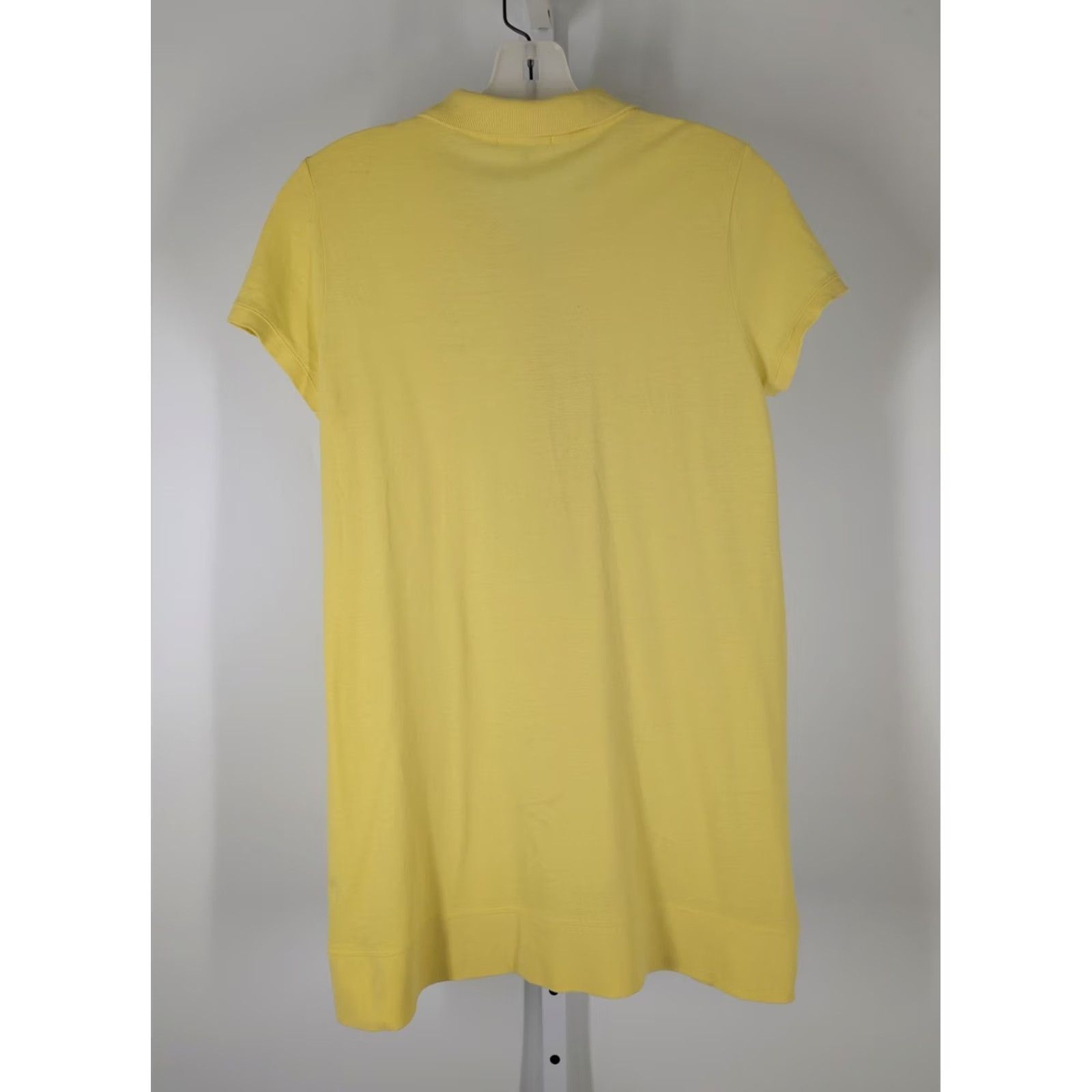 Lacoste VINTAGE Lacoste Shirt Dress Womens Yellow 42 Regular Short Sleeve Collared Snap Pit to Pit 17" Length 29" 90s Y2K Christophe Lemaire Golf Tennis Dress Size M / US 6-8 / IT 42-44 - 2 Thumbnail