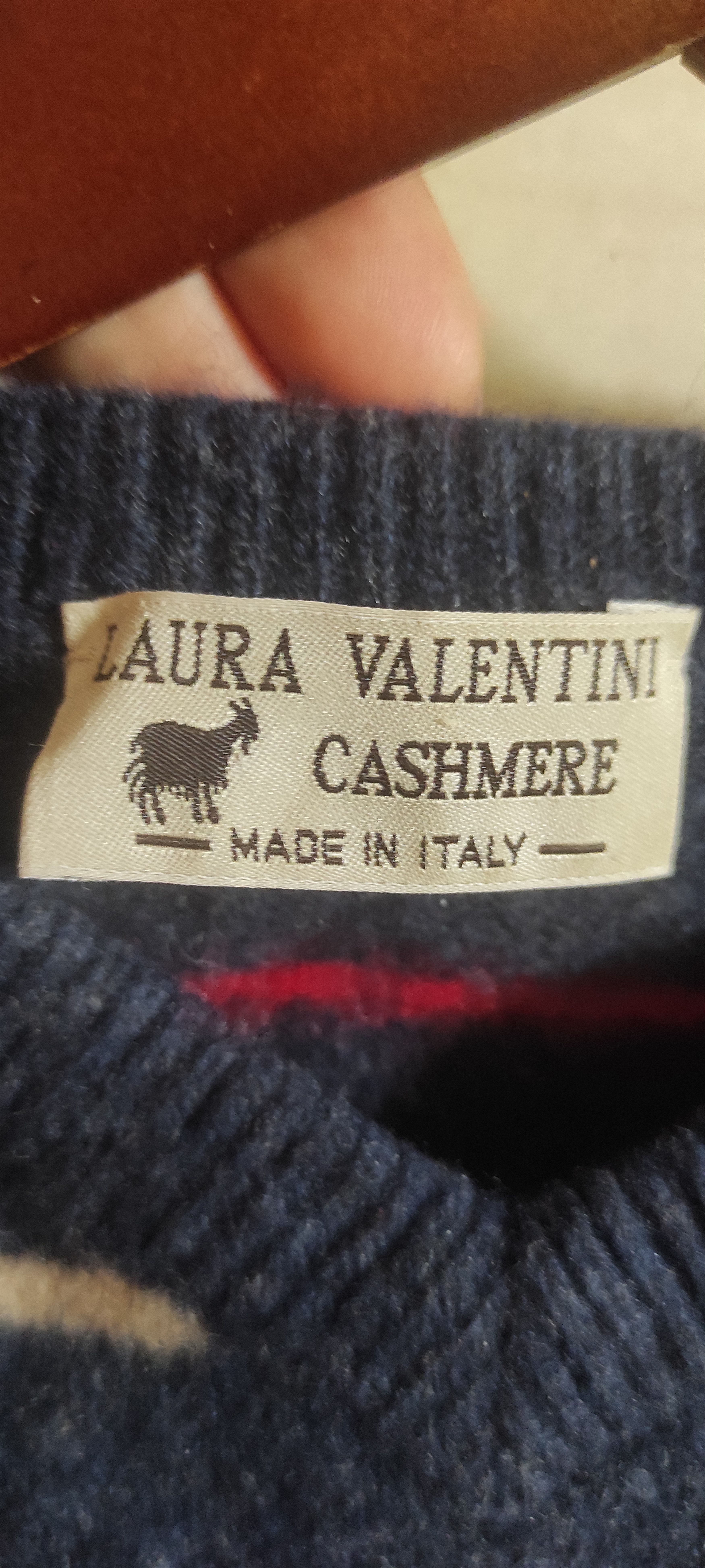 Other Laura Valentini Cashmere Striped Sweater Size M Made Italy Size US M / EU 48-50 / 2 - 5 Thumbnail