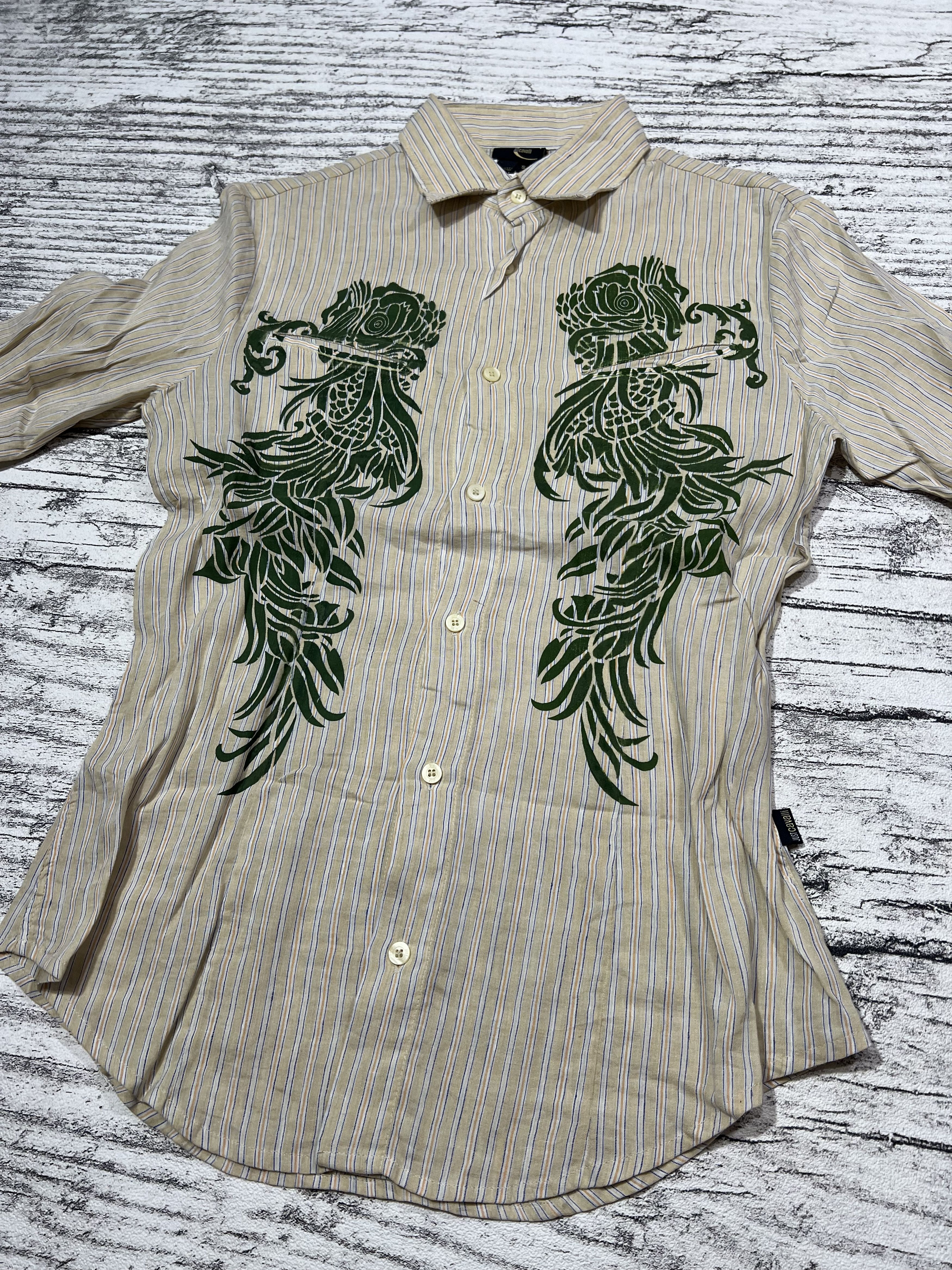 Just Cavalli 2000s Just Cavalli Guayabera Longsleeve Shirt Size US M / EU 48-50 / 2 - 2 Thumbnail