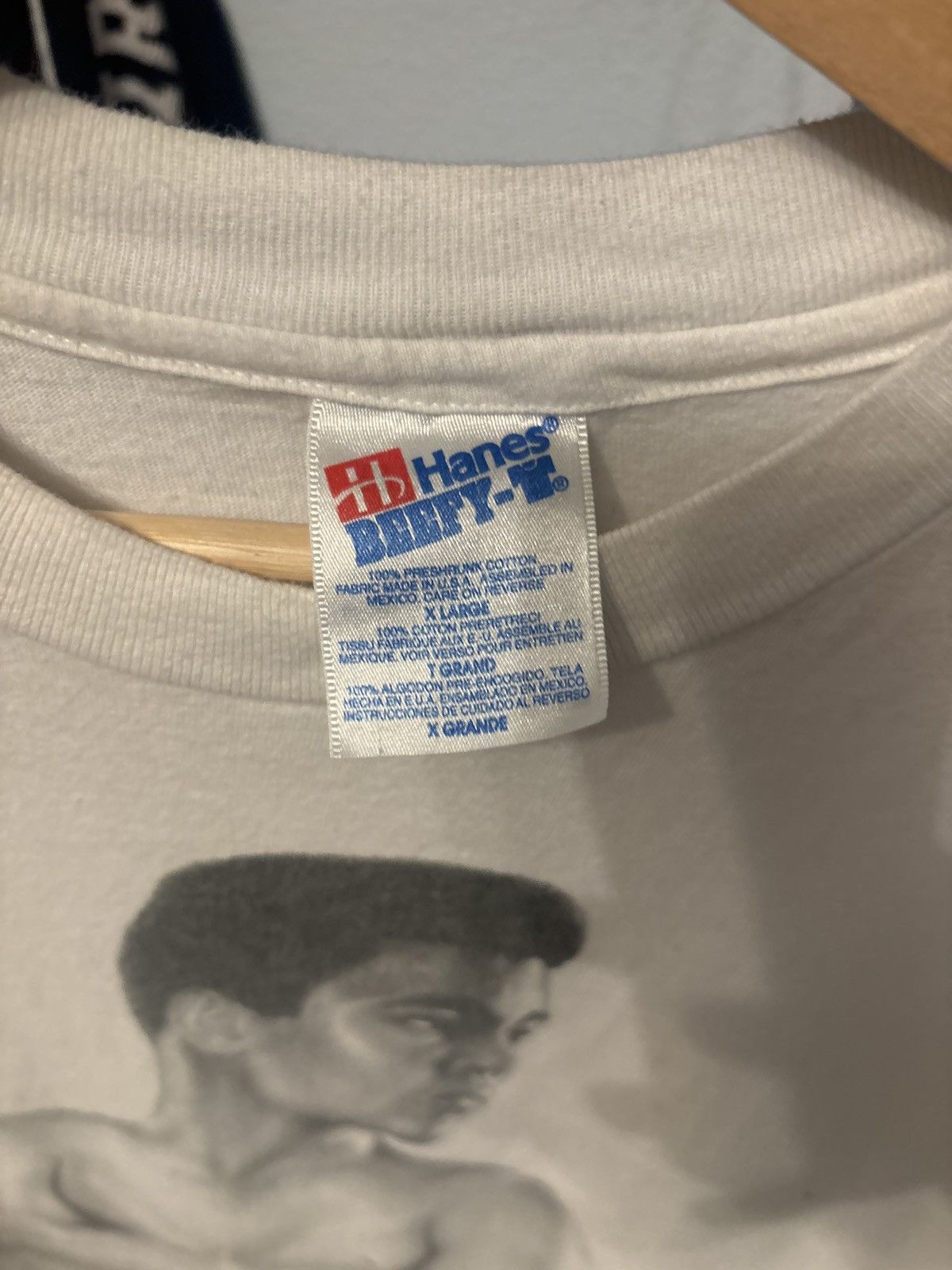Vintage Vintage Muhammad Ali Hanes Beefy Boxing Tee Extra-Large Size US XL / EU 56 / 4 - 2 Thumbnail